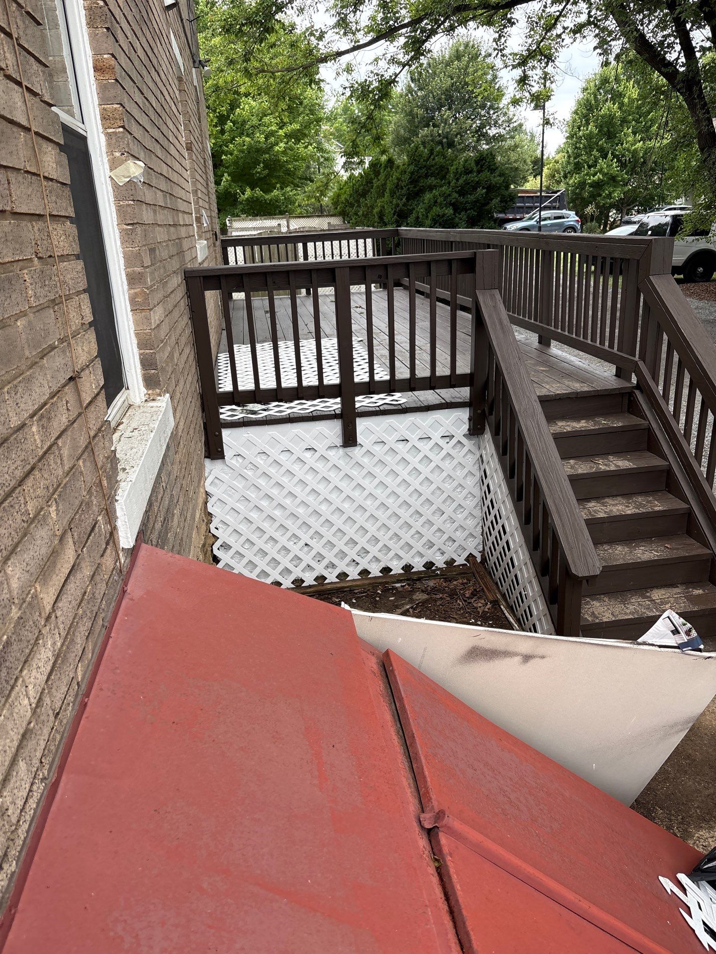 Purcellville Porch Restoration with Deck Repair and Custom Painting by Contracting Bros Llc