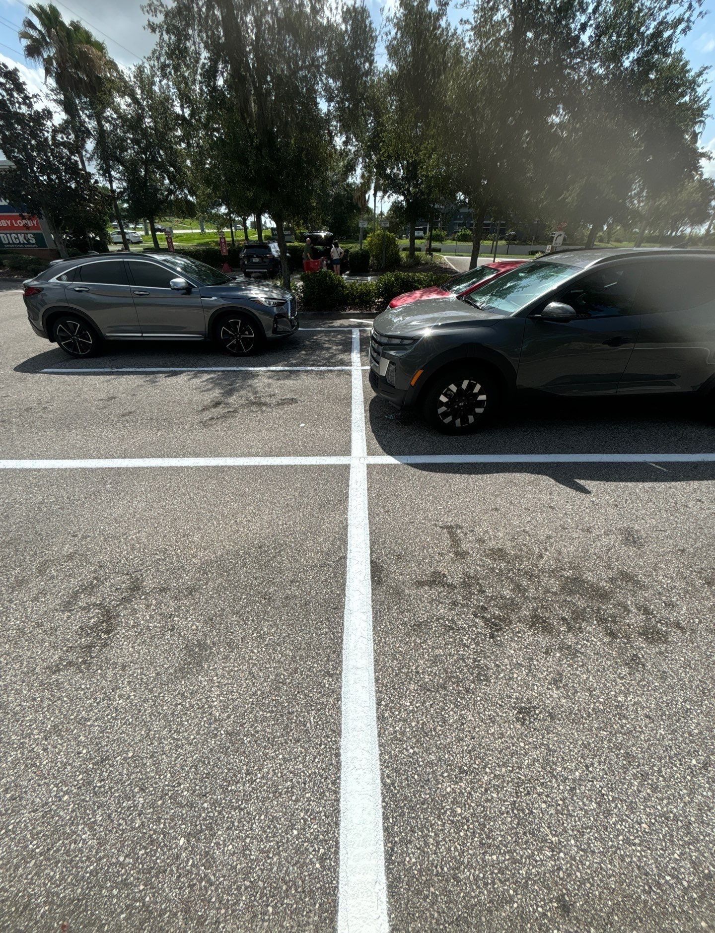Line Striping at ABC Fine Wine & Spirits - Clermont by Everline Coatings & Services - Southwest FL