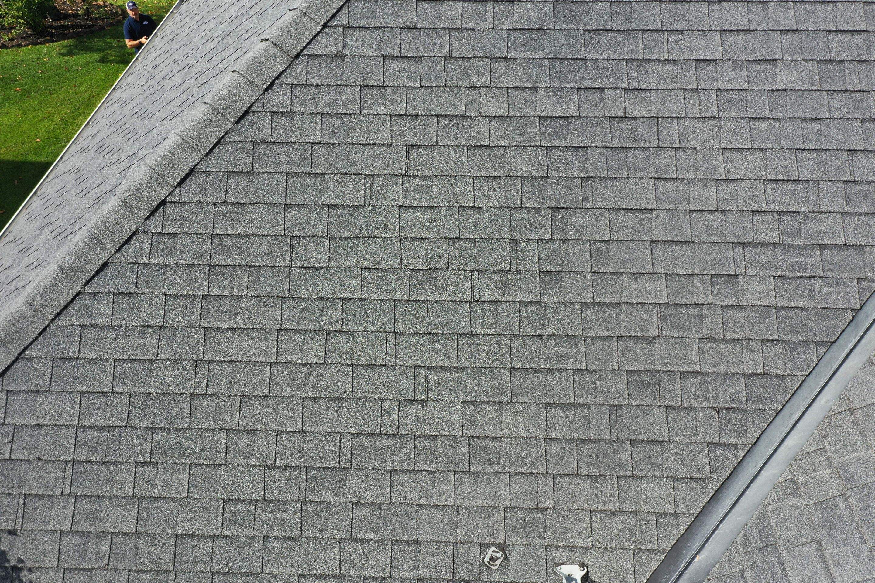 Residential Roofing Installation using Certainteed Landmark Moire Black by MODERN EXTERIOR SYSTEMS