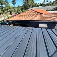 24ga 1.5" Mechanical Seam Matte Black  by Total Roofing System The Metal Roof Experts