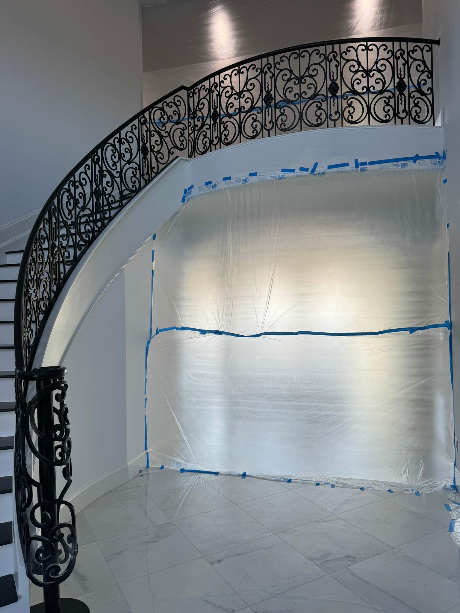 Ornamental Interior Curved Railings – Custom Rossi Series Design – Winchester, VA by Capitol Iron Works