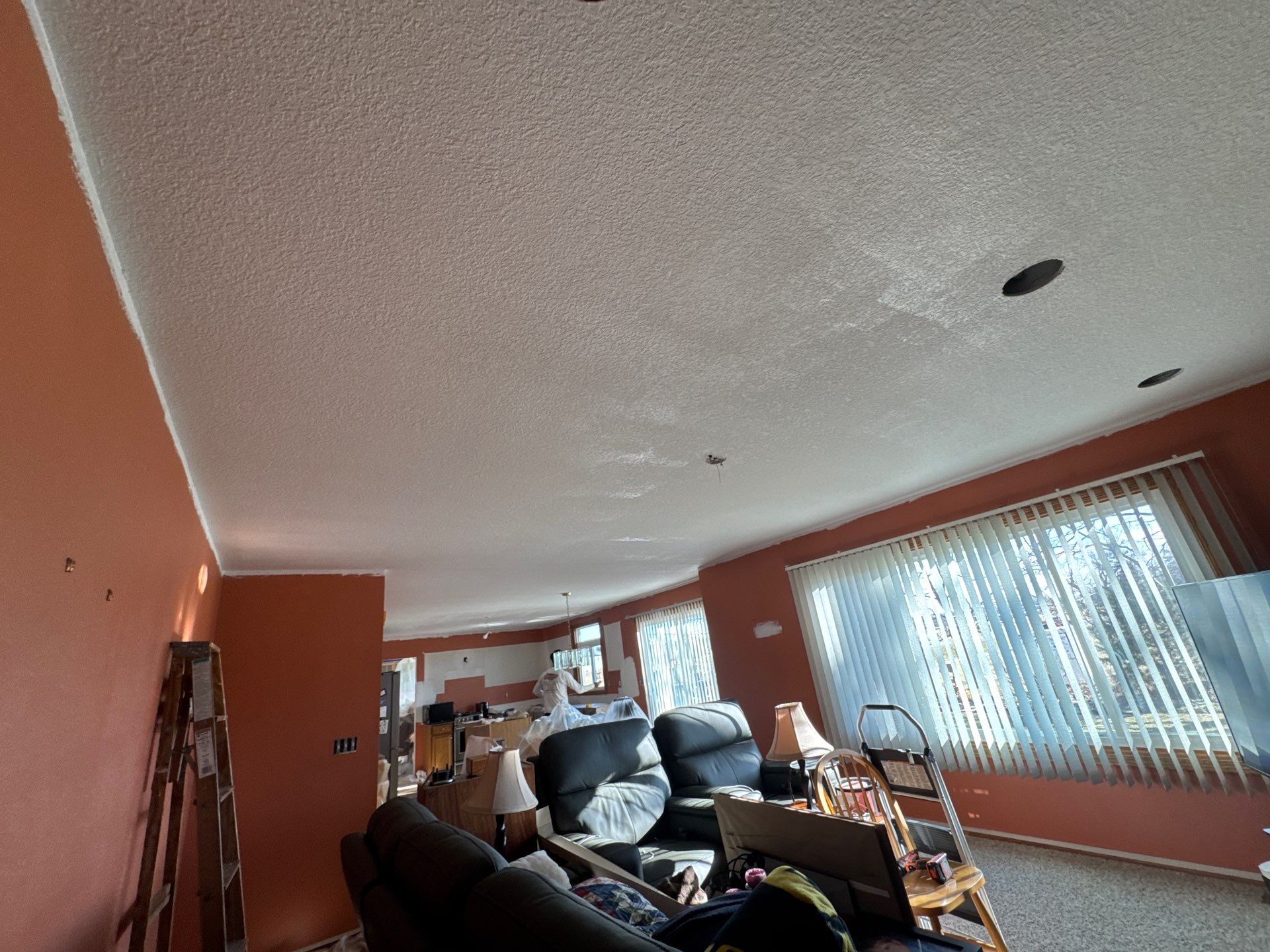 Ankeny Residential Interior | SW Duration in Natural Linen, Velvet Antler Accents & Clary Sage Bath with ProMar Flat White Ceilings by Midwest Paint LLC