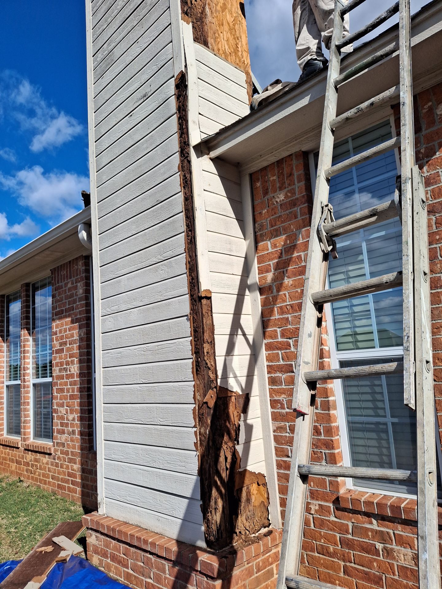 Exterior Painting & Chimney Restoration in Tyler, TX by Quality Coats Painting