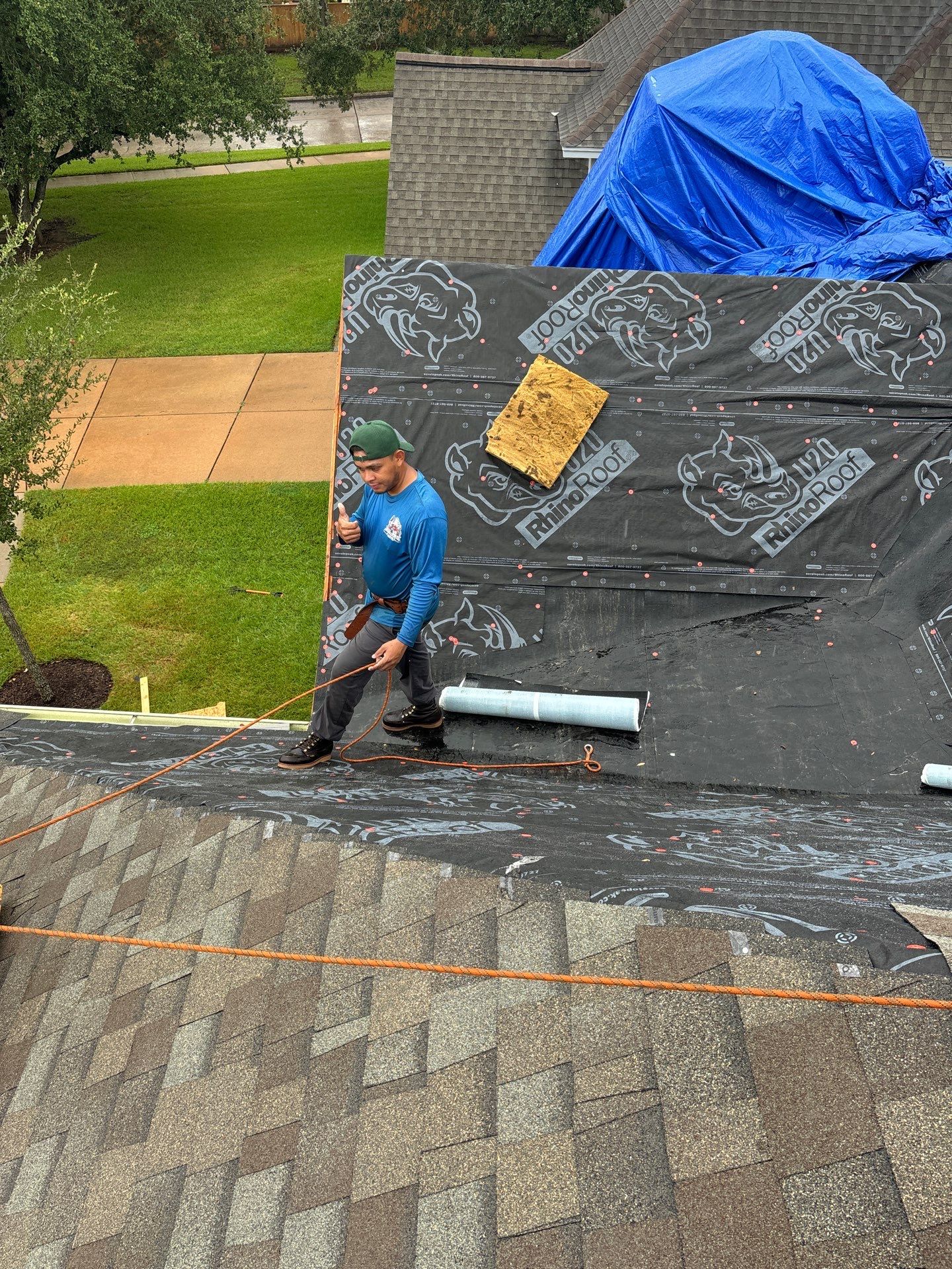 Residential Roofing Installation using Owen's Corning Duration (Lifetime) Shingles by Roof Repair Company