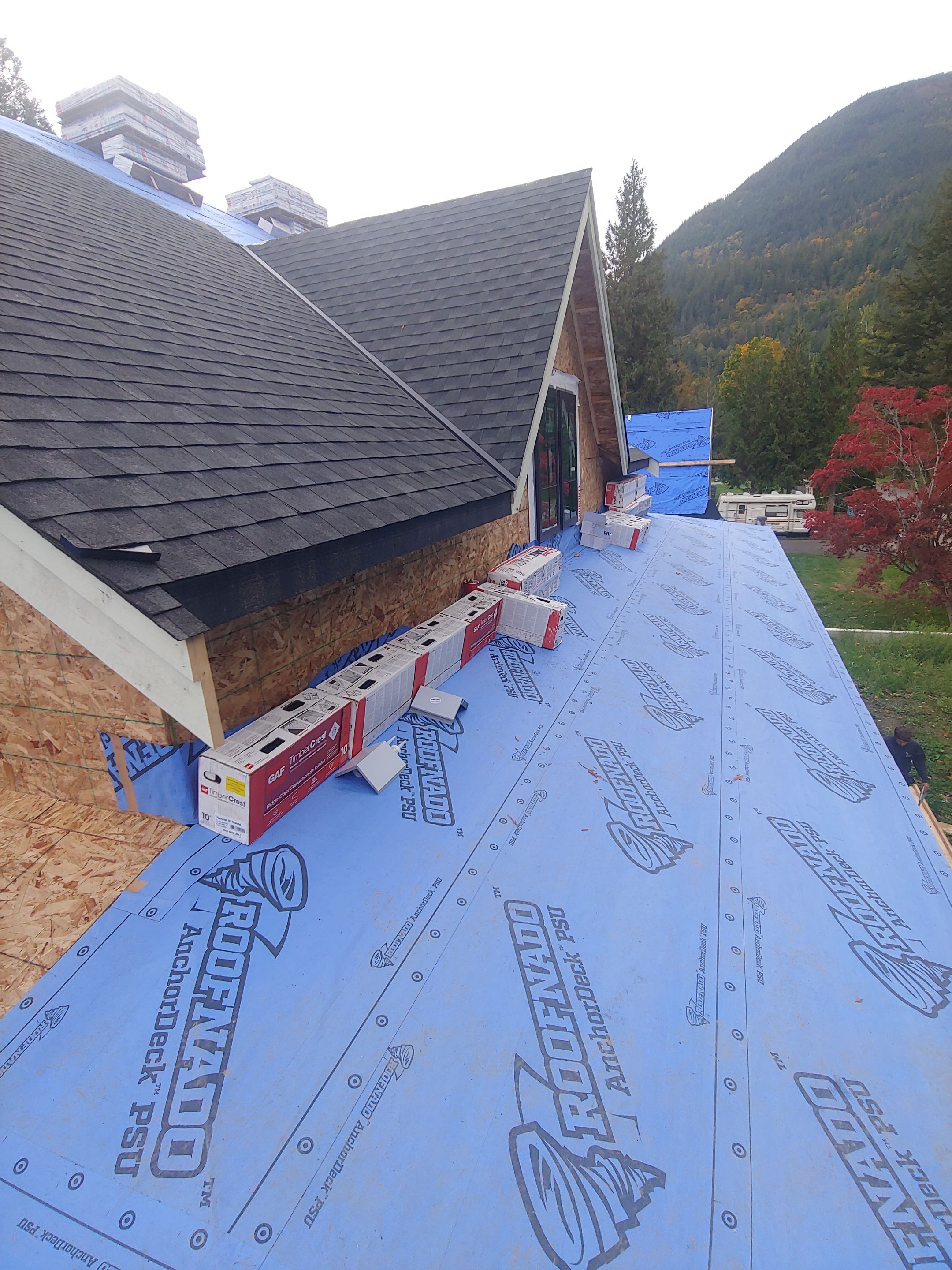 Residential Roofing Installation using GAF Charcoal HDZ by Top Notch Roofing Inc