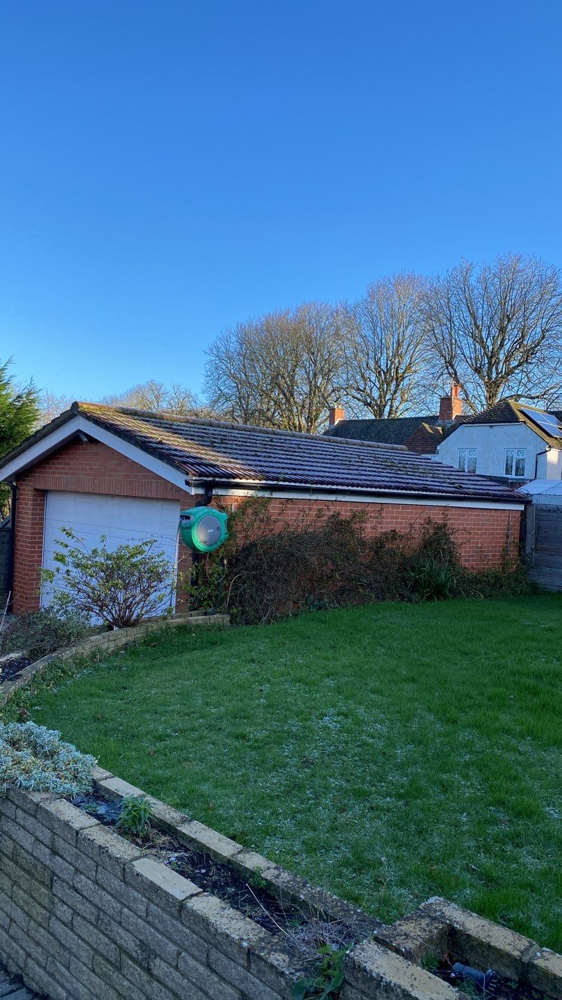 Roof Clean using Spider Lift by Ges Exterior Cleaning ltd