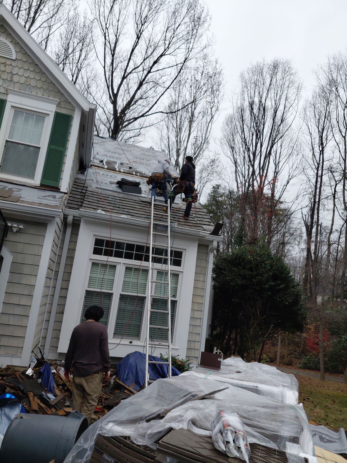 Reston :  Residential Roof Replacement with Brava Synthetic Cedar Shake Class C Natural  by RM Banning, Inc.