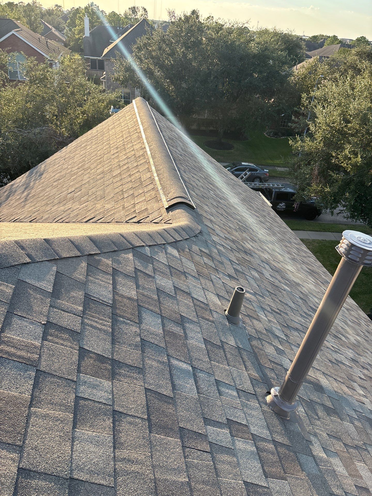 Residential Roofing Installation using Owen's Corning Duration (Lifetime) Shingles by Roof Repair Company