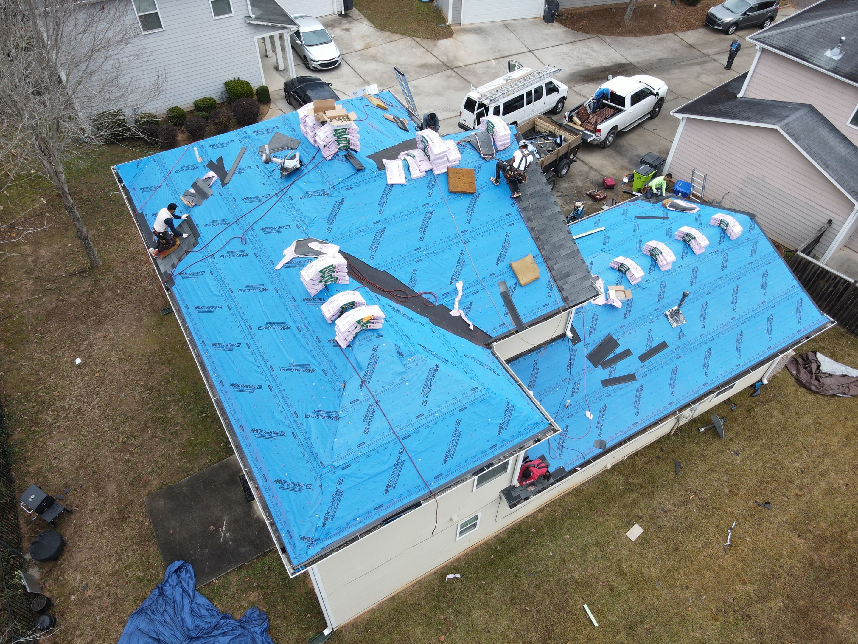 Residential Roofing Installation using Owens Corning by Inspector Roofing and Restoration
