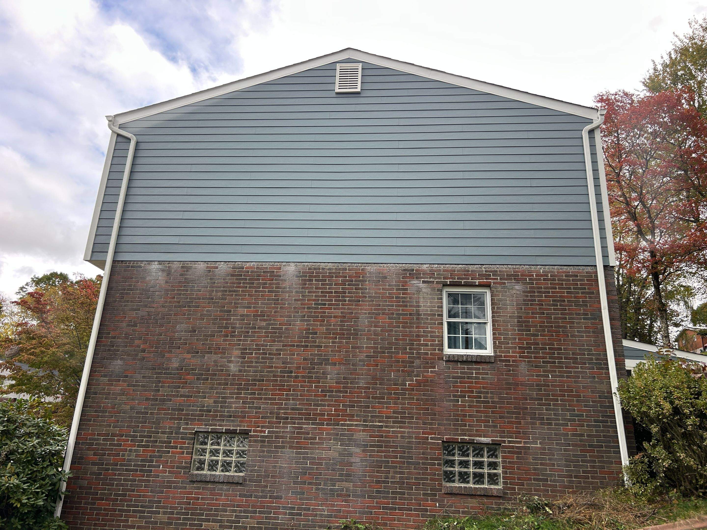 Full Exterior Siding Replacement with Blue Horizontal Panels in Pittsburgh by Ideal Siding Pittsburgh