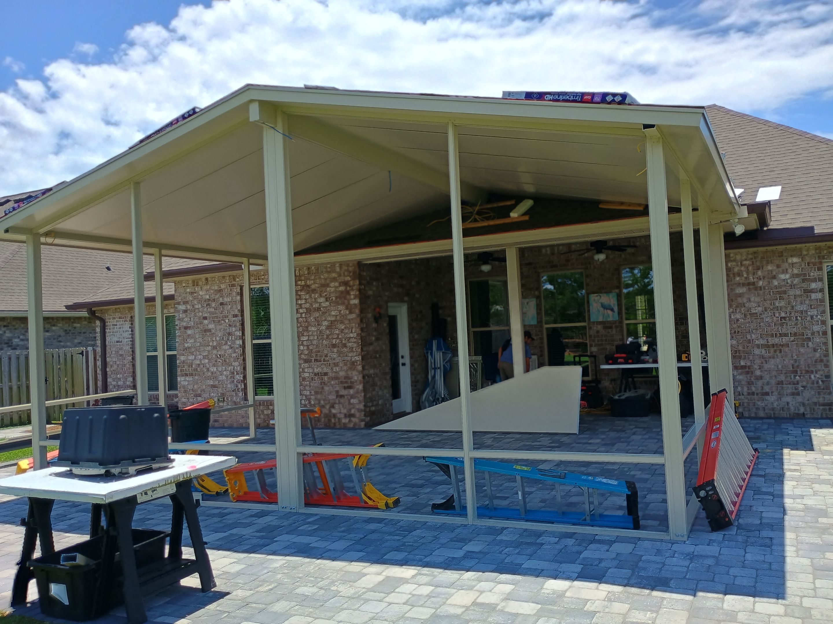 Patio Cover using Colorbeam by Titan Sunrooms