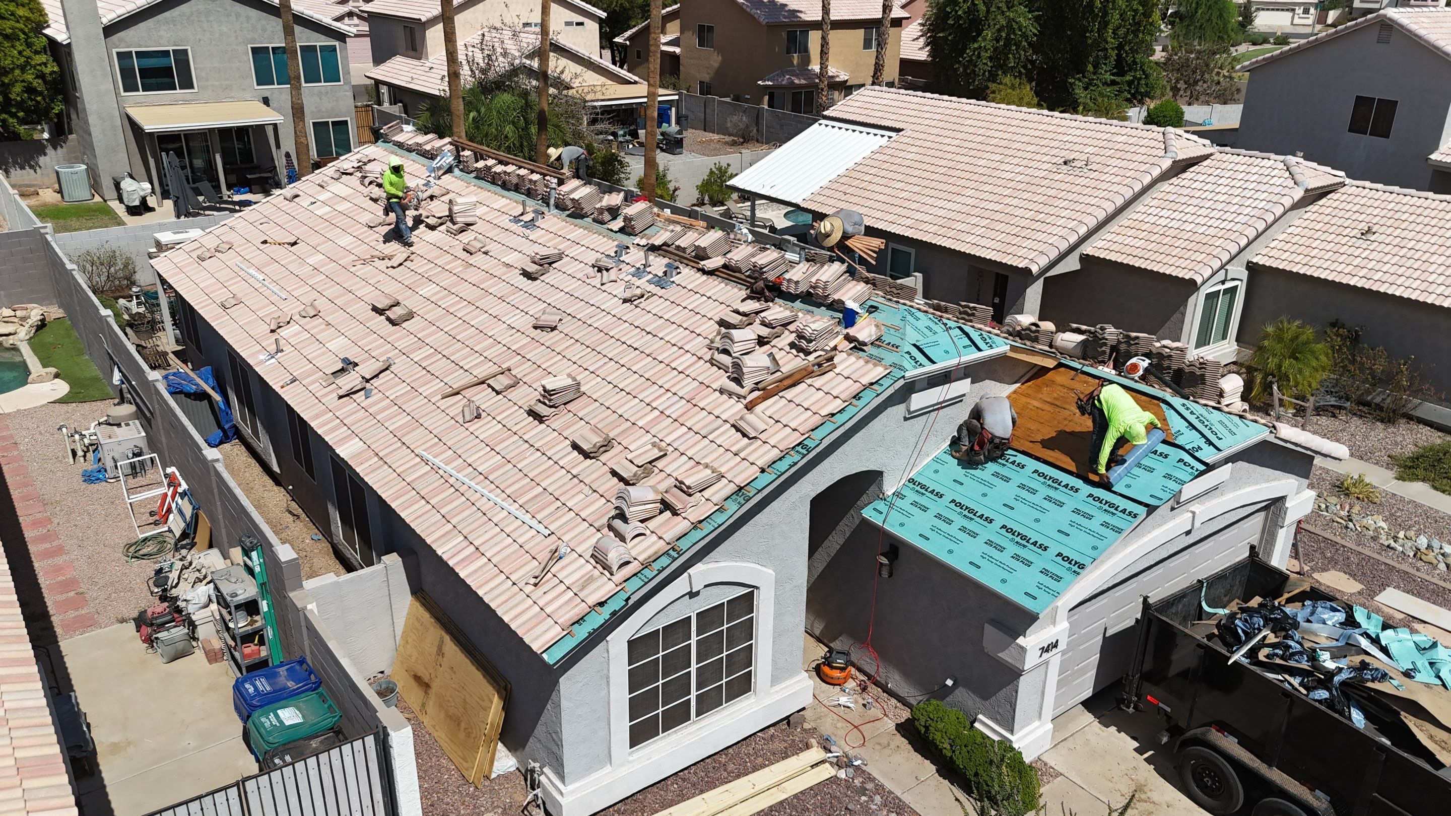 Project in Mesa, AZ by Saint Roofing