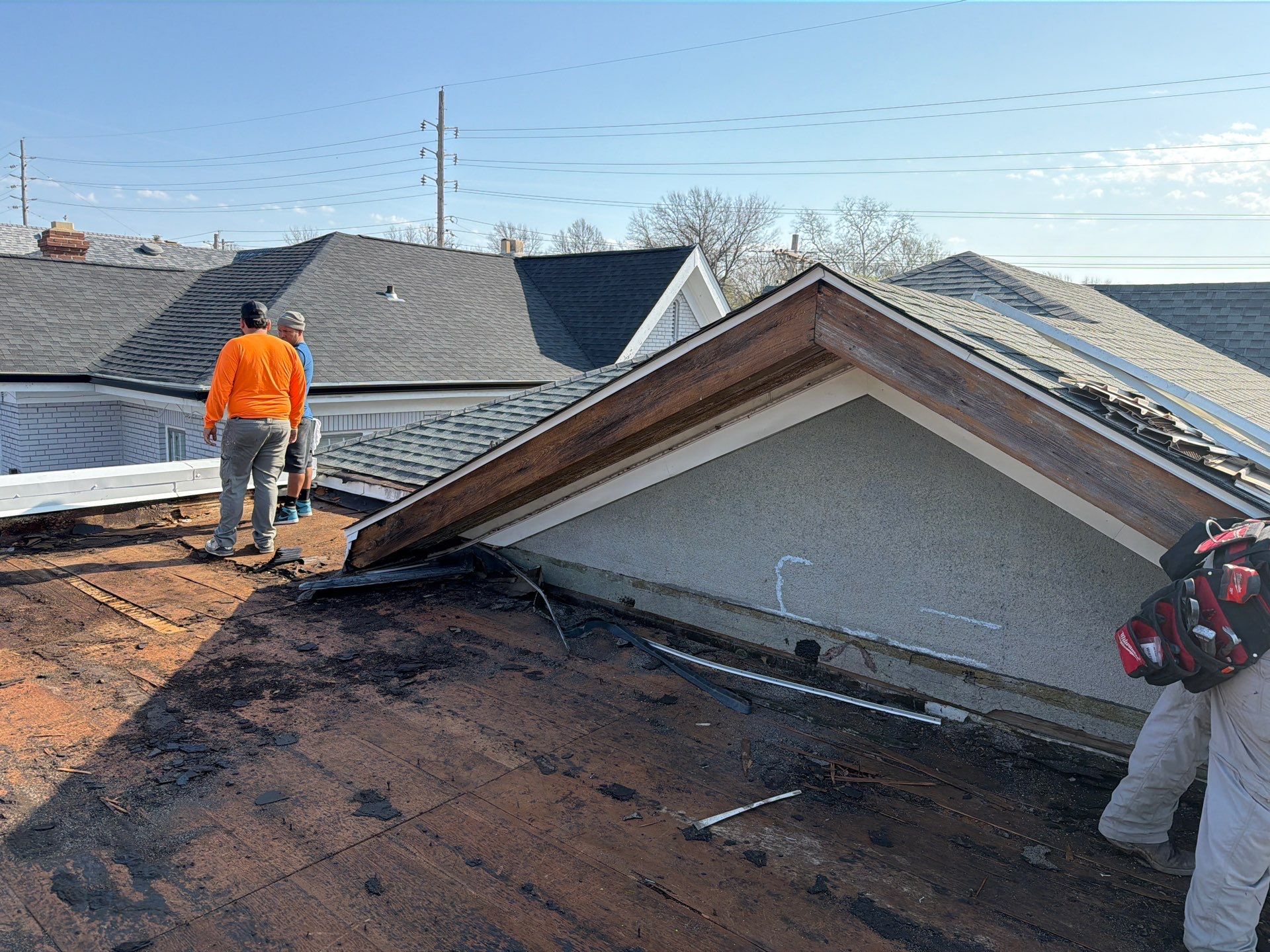 Flat Roof Replacement with New TPO Membrane in St. Louis by Acute Roofing And Exteriors 