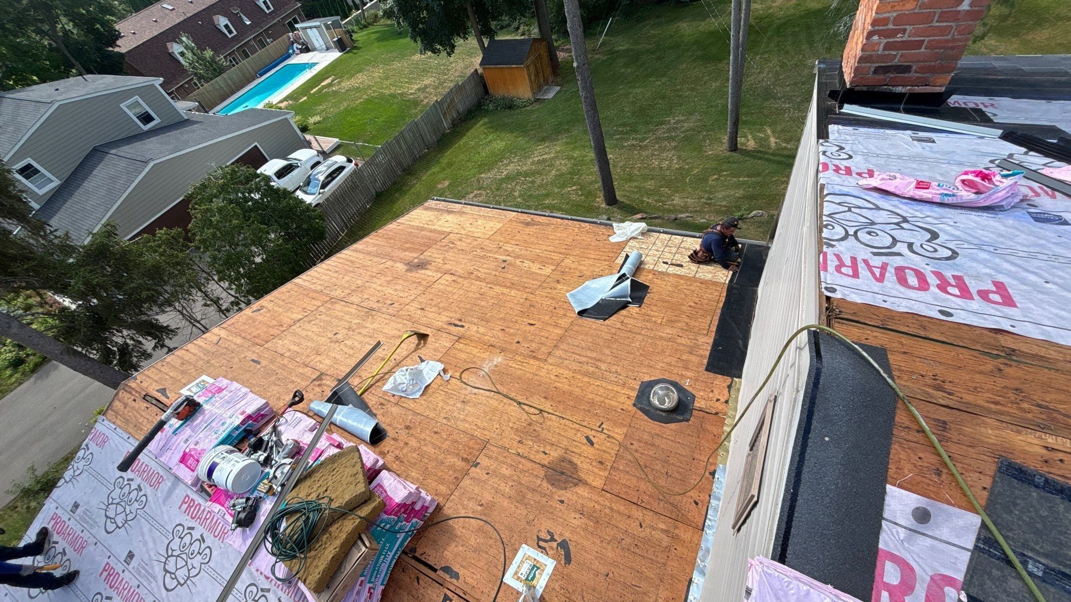 Roof Replacement using Owens Corning Onyx Black by 180 Contractors