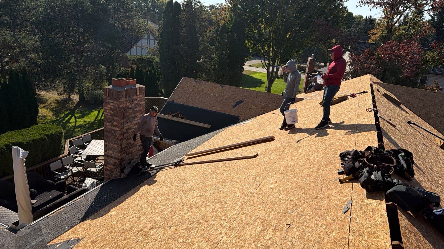 Roof Replacement using Owens Corning Teak by 180 Contractors