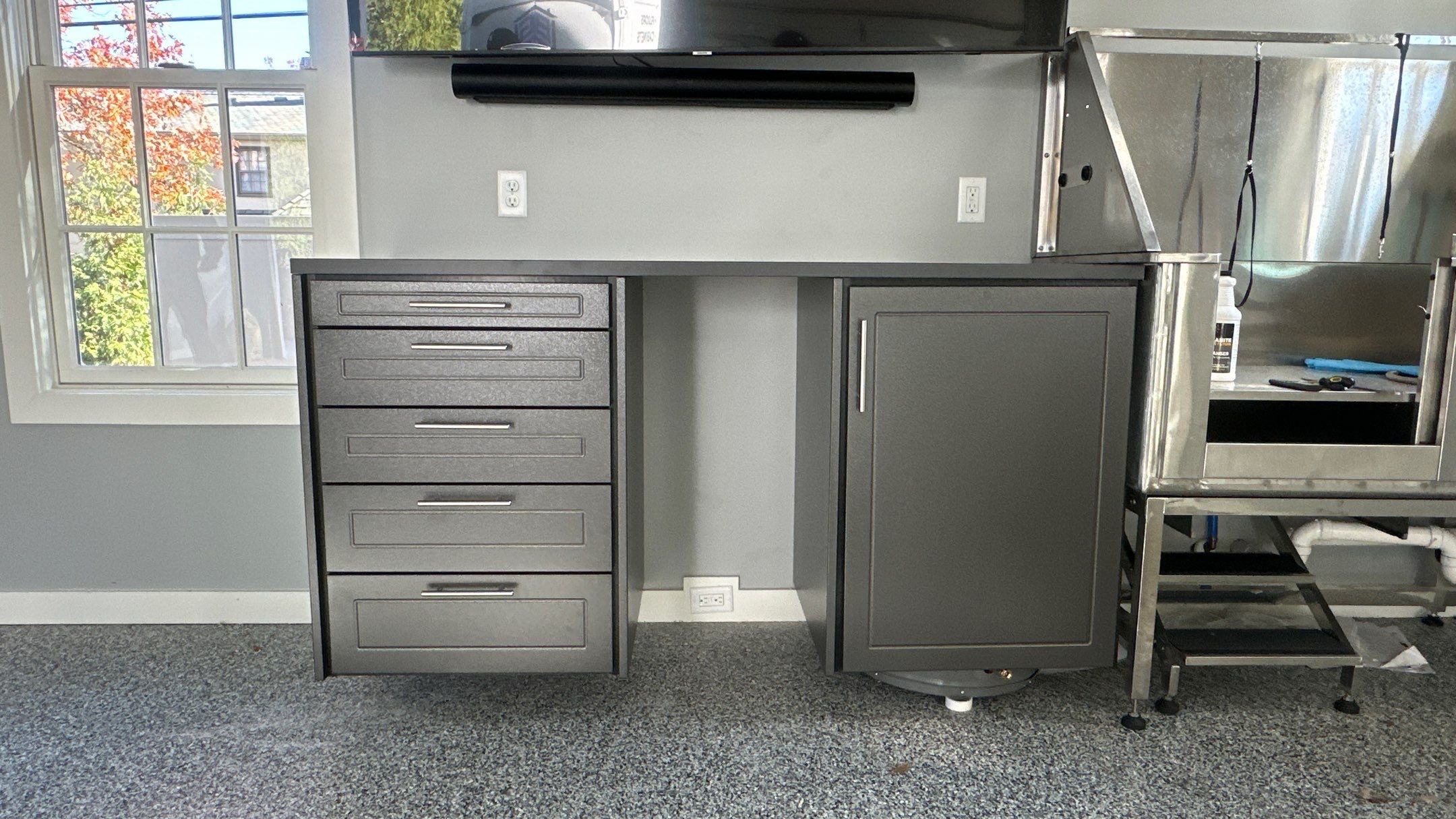 Kurt E let us take care of his custom cabinet needs by Banner Garage