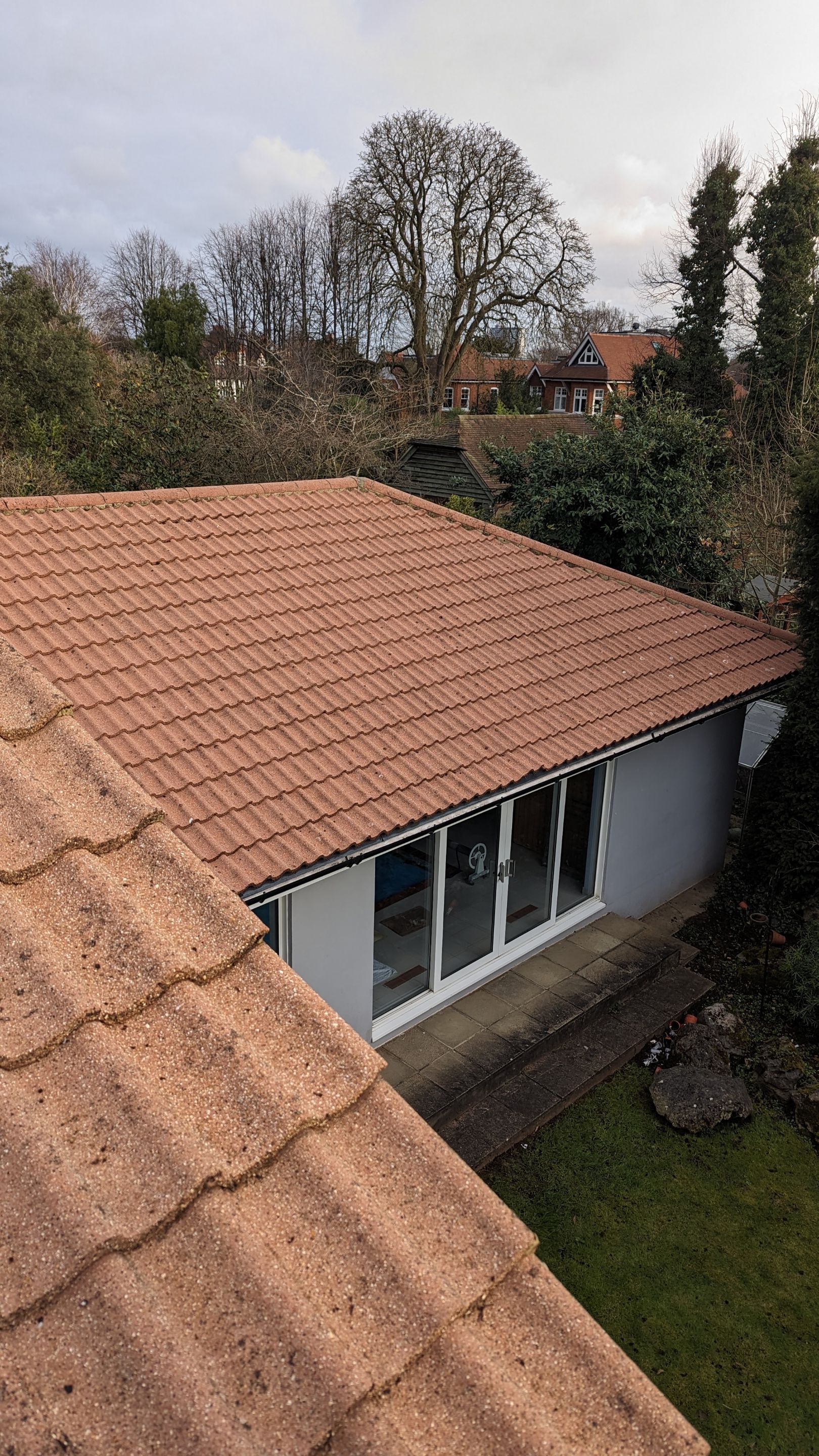 Roof and Driveway Clean using Honda 15lpm Low Pressure Washing Machine by Ges Exterior Cleaning ltd