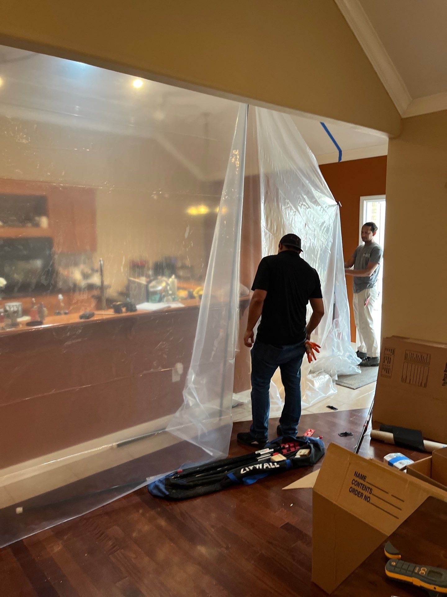 Kitchen Remodel and Water Damage Restoration Project by L&T General Contractors and Restoration INC