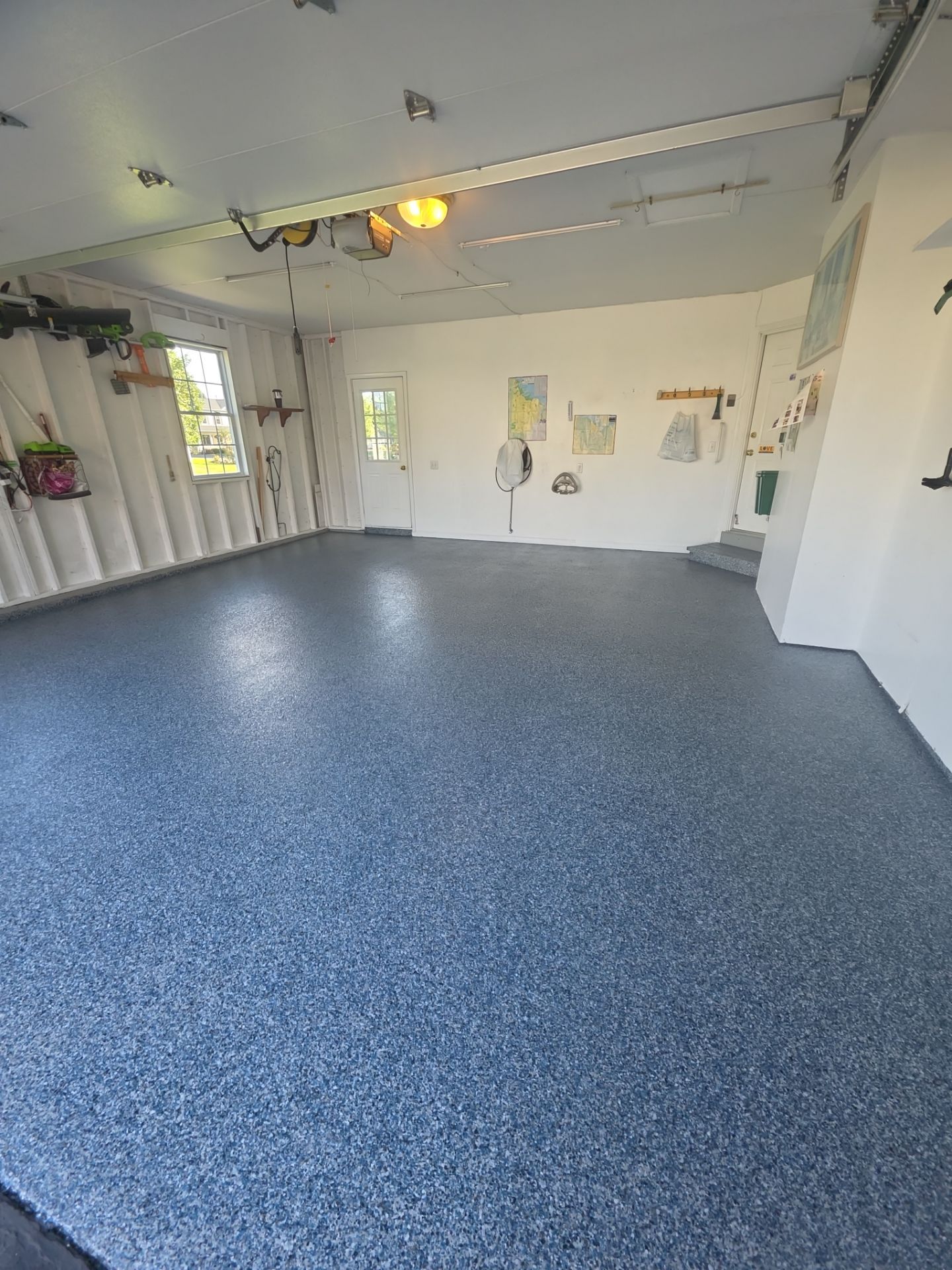 VIntage Cobalt Garage Coating by NG Masonry & Construction LLC