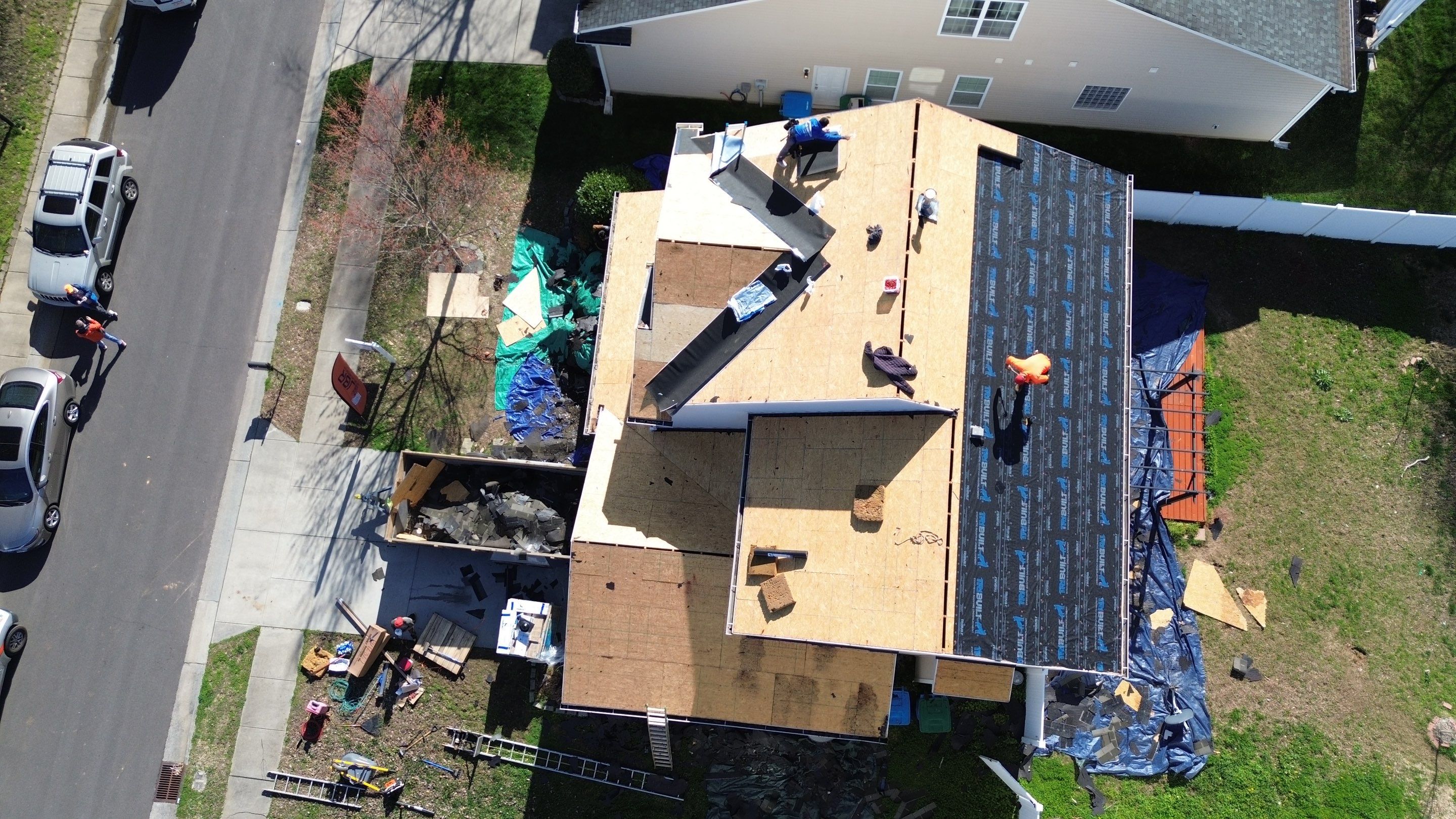 Roof replacement by hail damage by Just Brilliant Restoration JBR