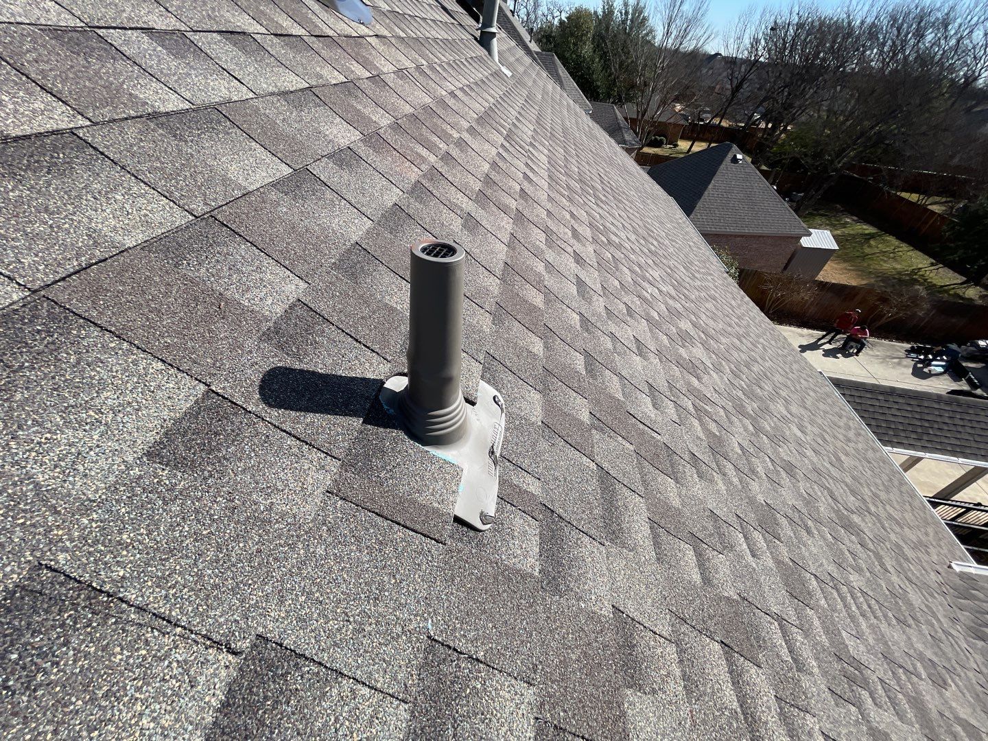 Major storm damage required full roof replacement along with other exterior repairs by First United Roofing & Construction