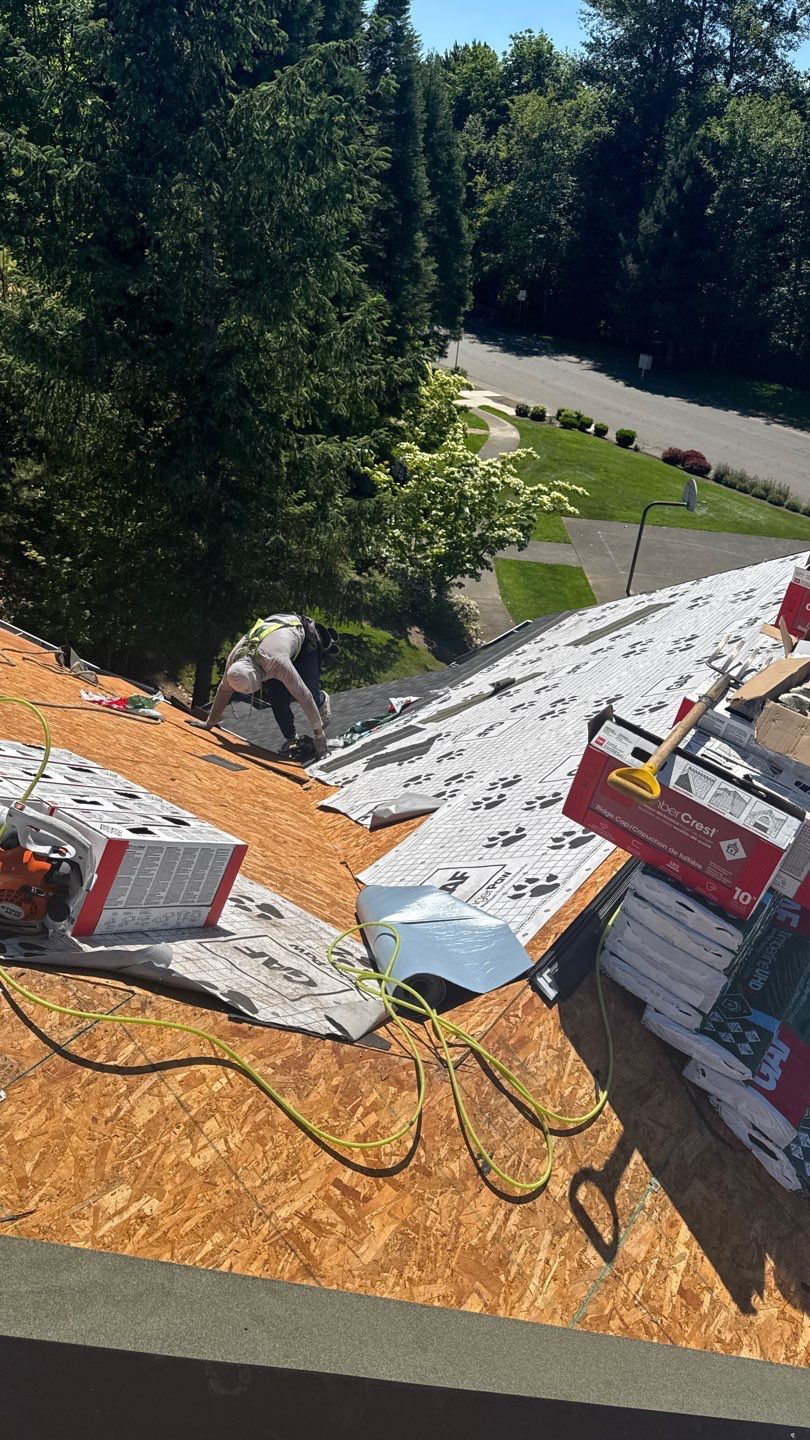 Residential Roofing Installation using GAF UHDZ Shingles by Roofing Formula LLC