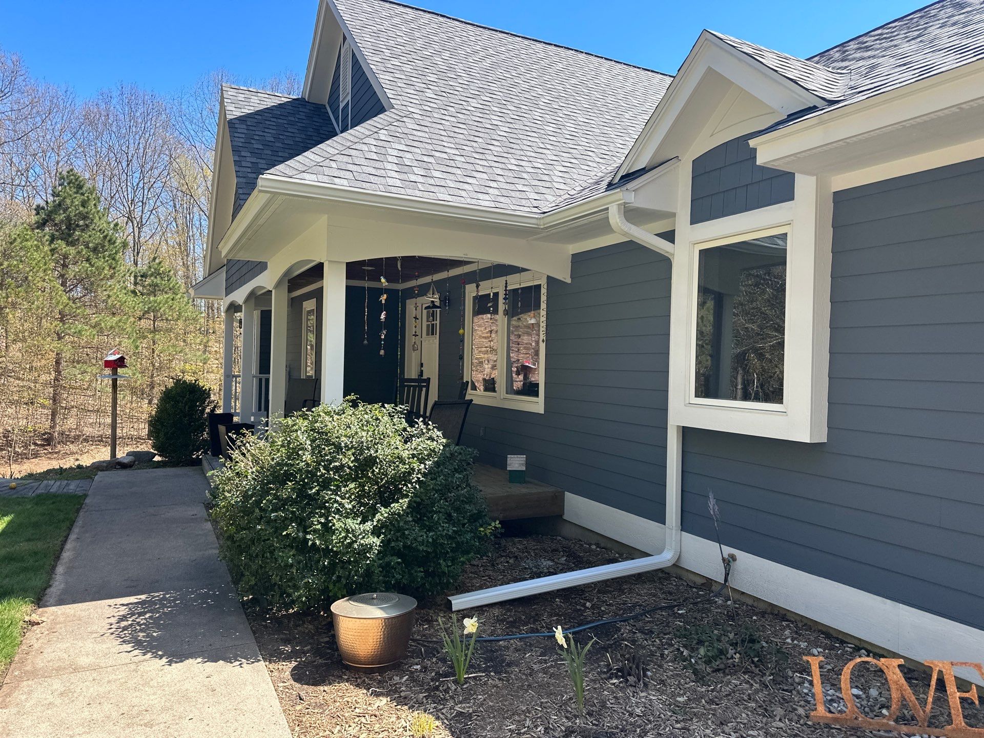 Seamless Gutter and Downspout Replacement for Suttons Bay Residence by Rainbow Seamless Systems