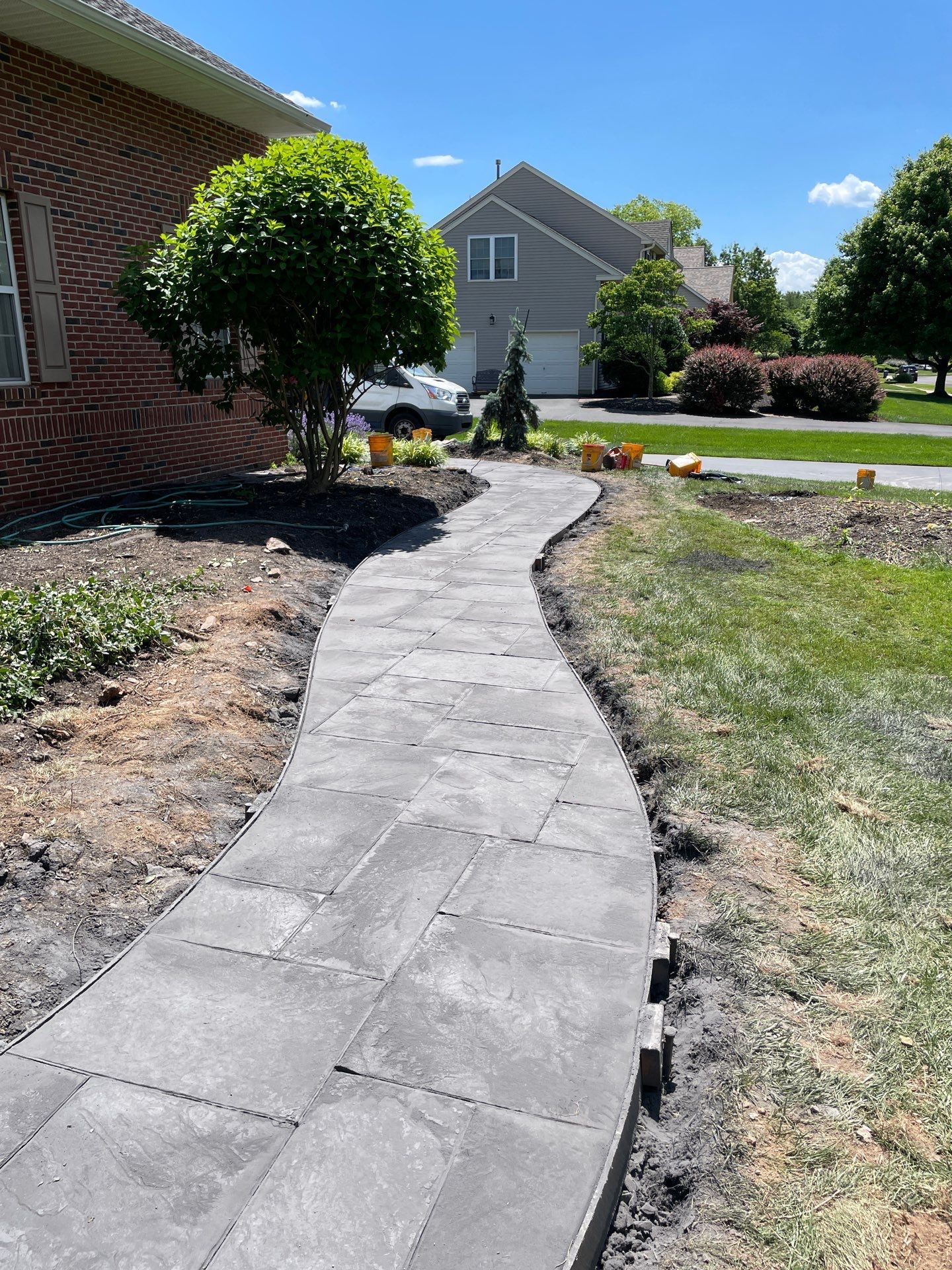 Walkway + Porch Remodel - Yardley, PA by Architectural Concrete Design