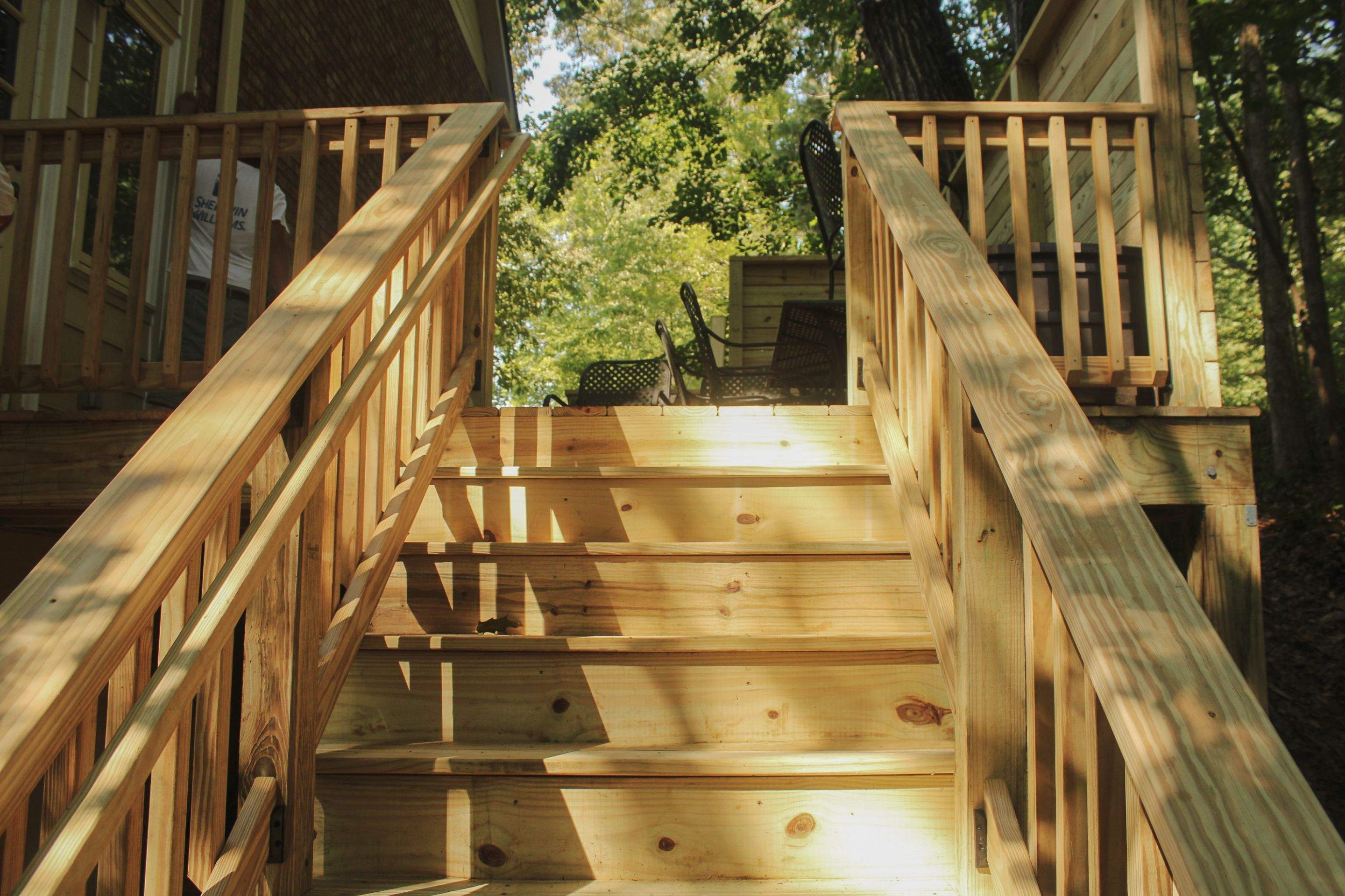 Pressure Treated Pine Deck Build in East Cobb by Nelson Exteriors