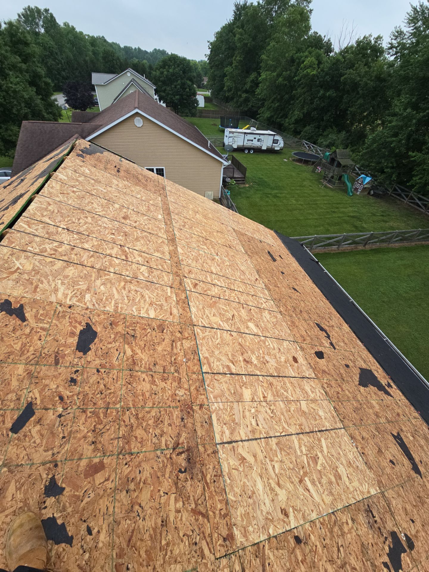 GAF Timberline HDZ Pewter Shingle Roof Replacement in Mt Orab by Empire Contractors