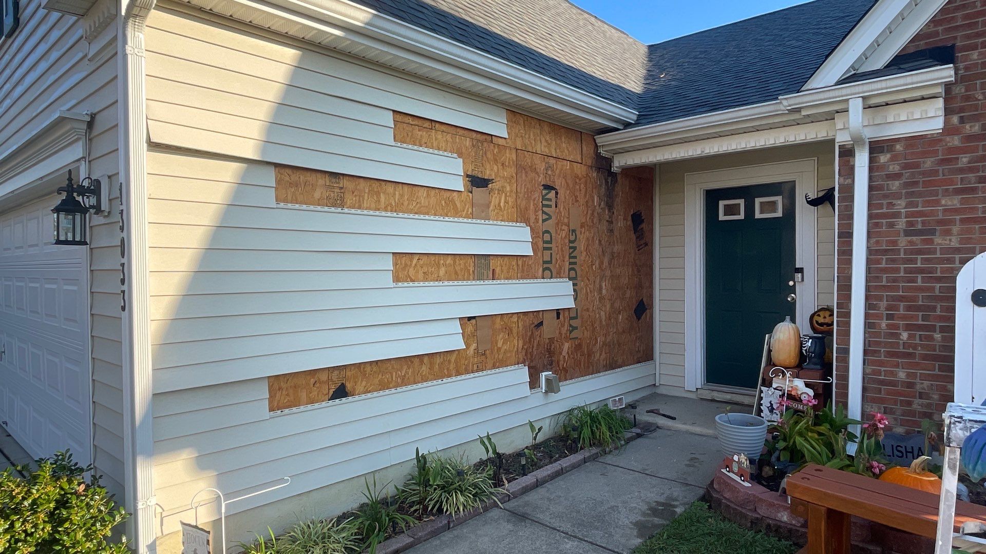Roof replacement, siding, gutters and interior repair by hail and wind damage by Just Brilliant Restoration JBR