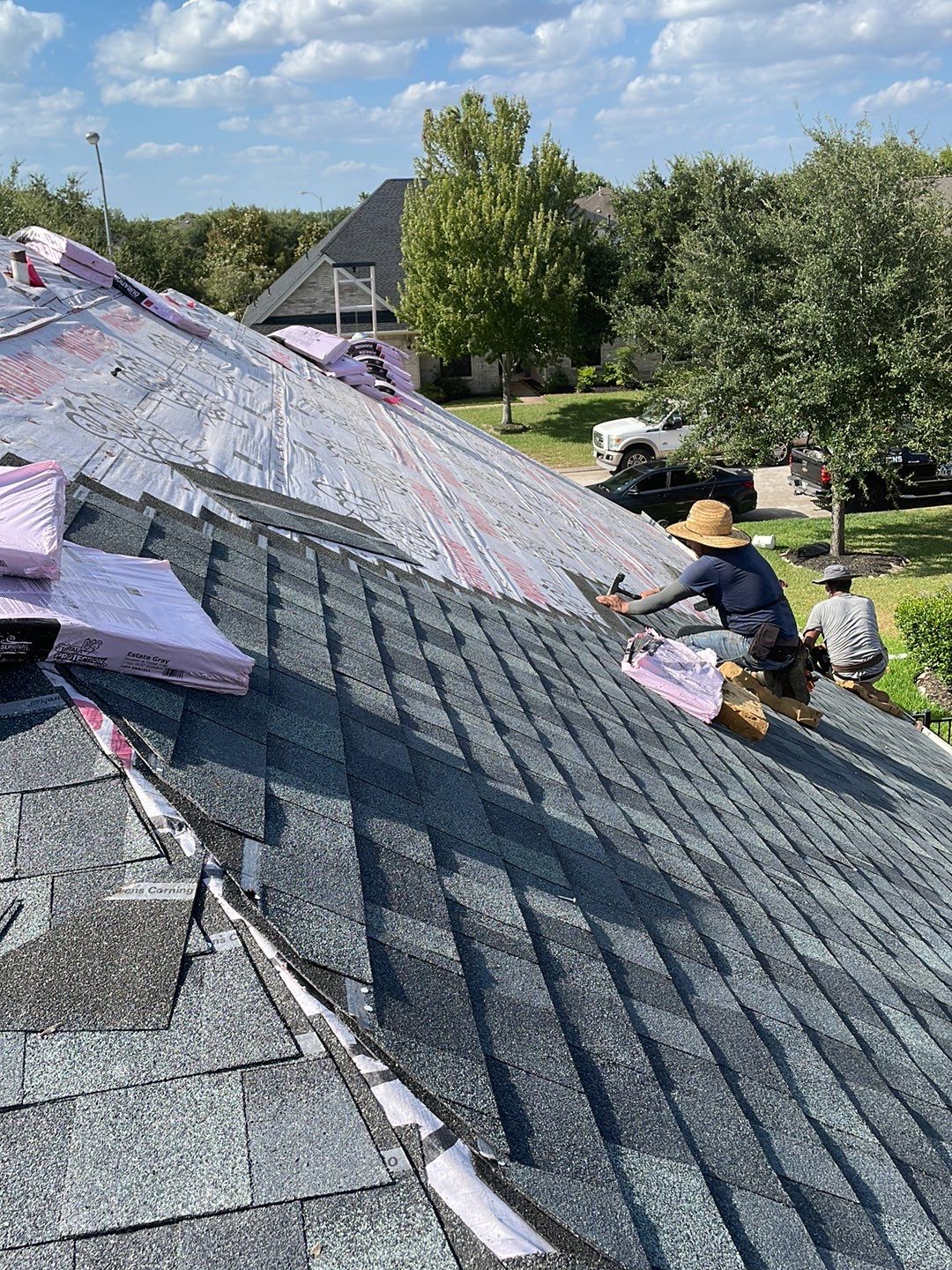 Residential Roofing Installation using Owen's Corning Duration (Lifetime) Shingles by Roof Repair Company