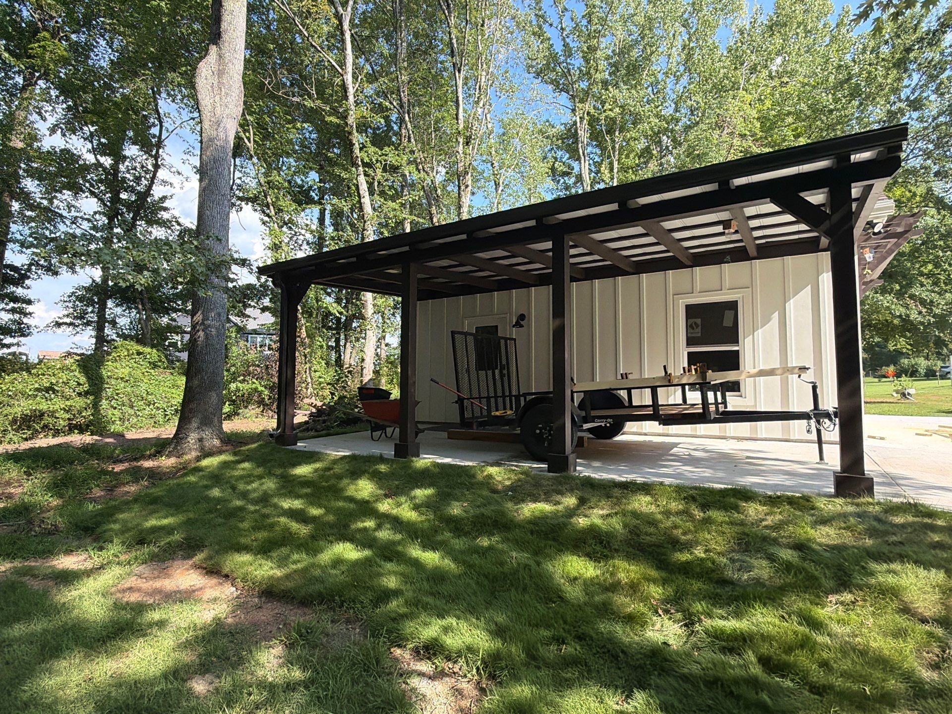 Custom Timber Carport and Pergola Addition in Powder Springs by Swift Home Renovations