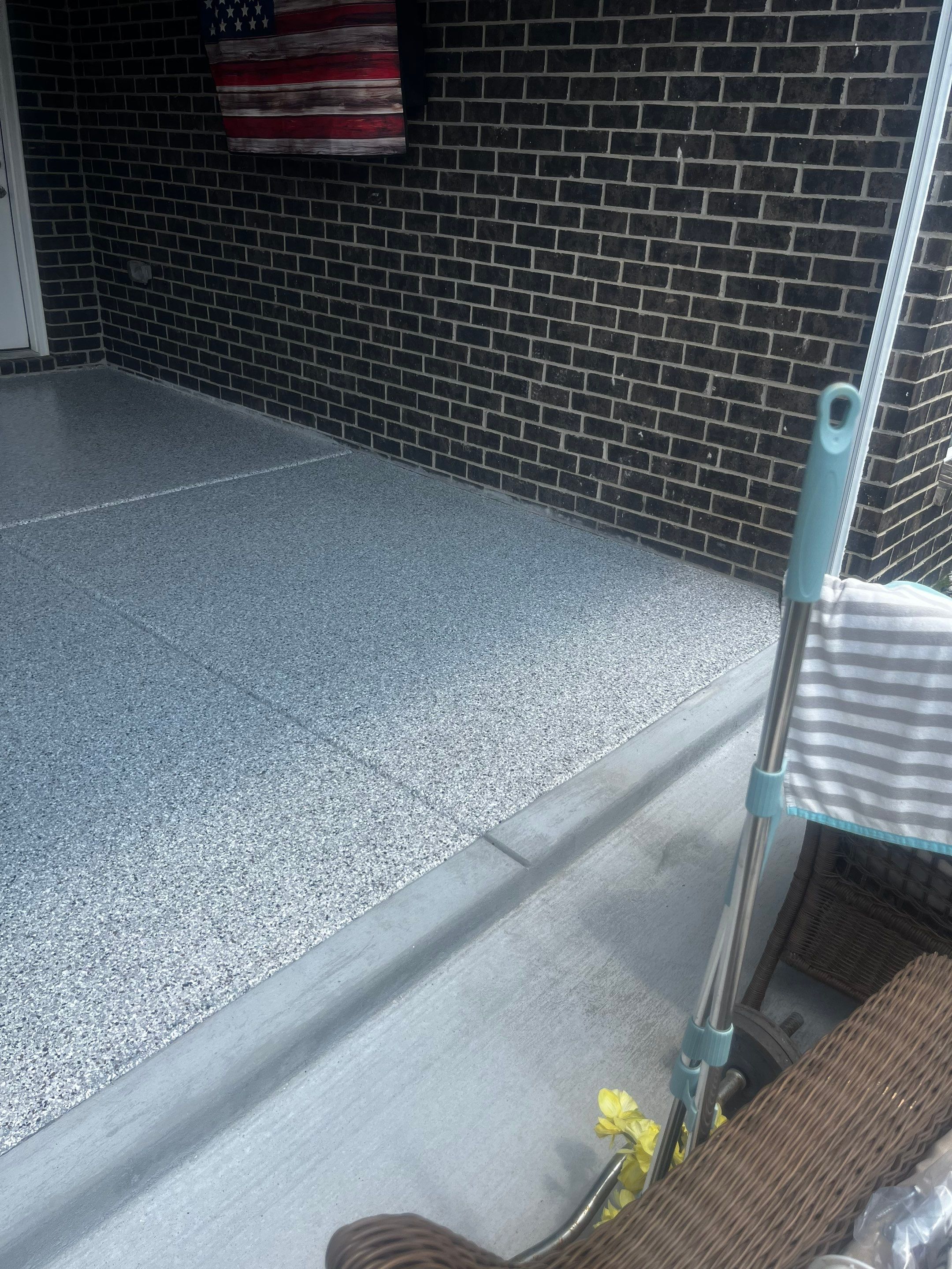 Patio Floor Coating using Coyote by My Garage Floor Guys