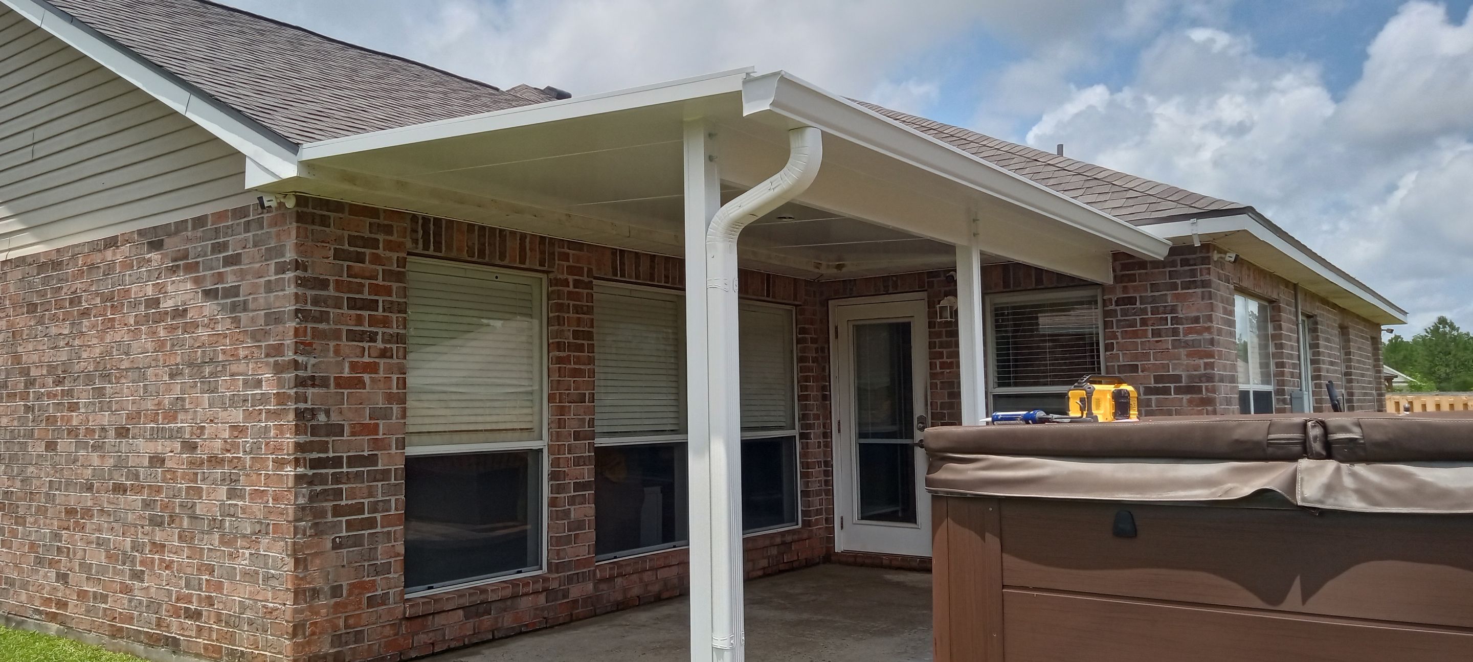 Patio Cover Constructed with Colorbeam by Titan Sunrooms