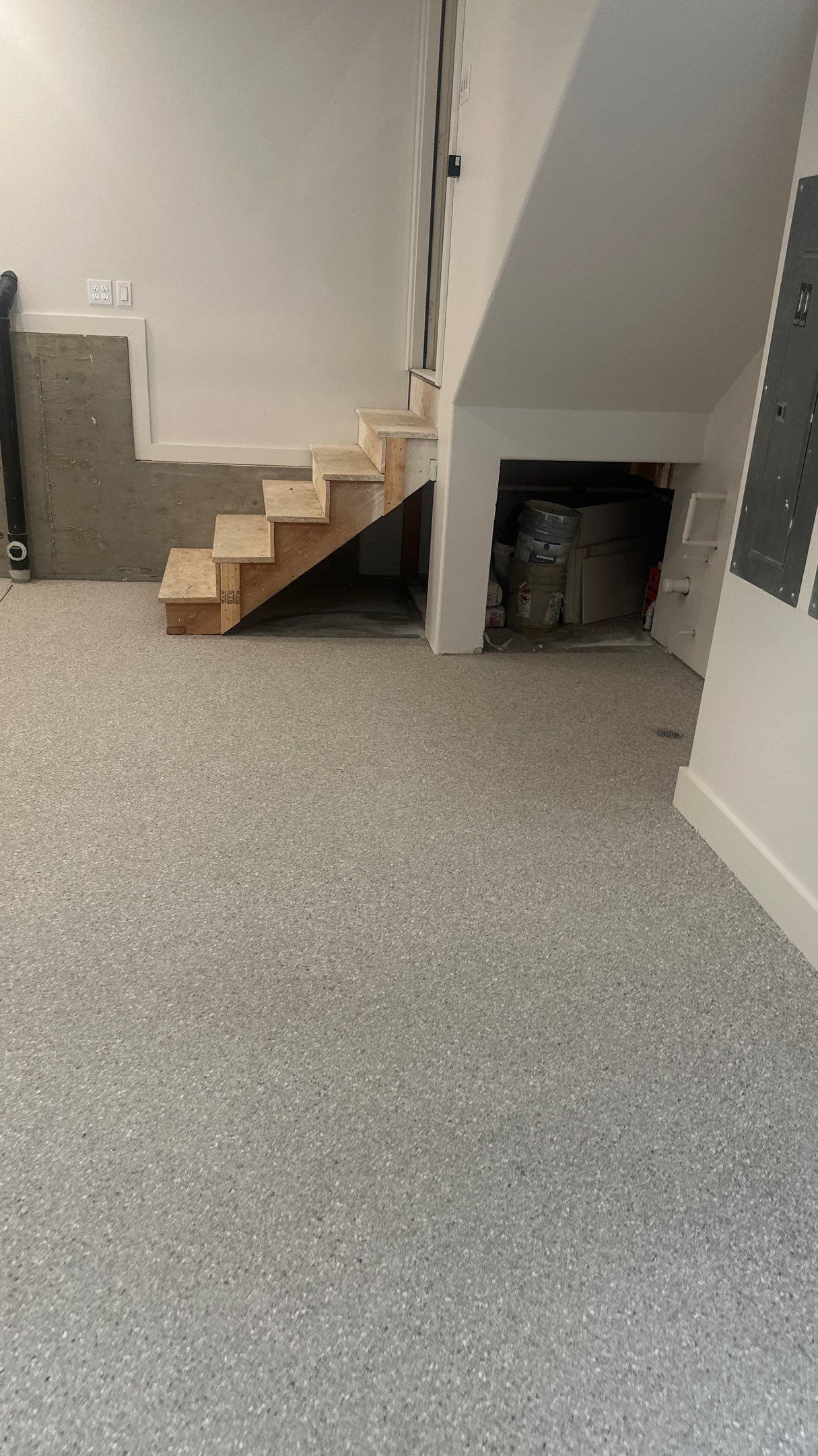 Garage Transformation using Claystone Hybrid by Croc Coatings, LLC