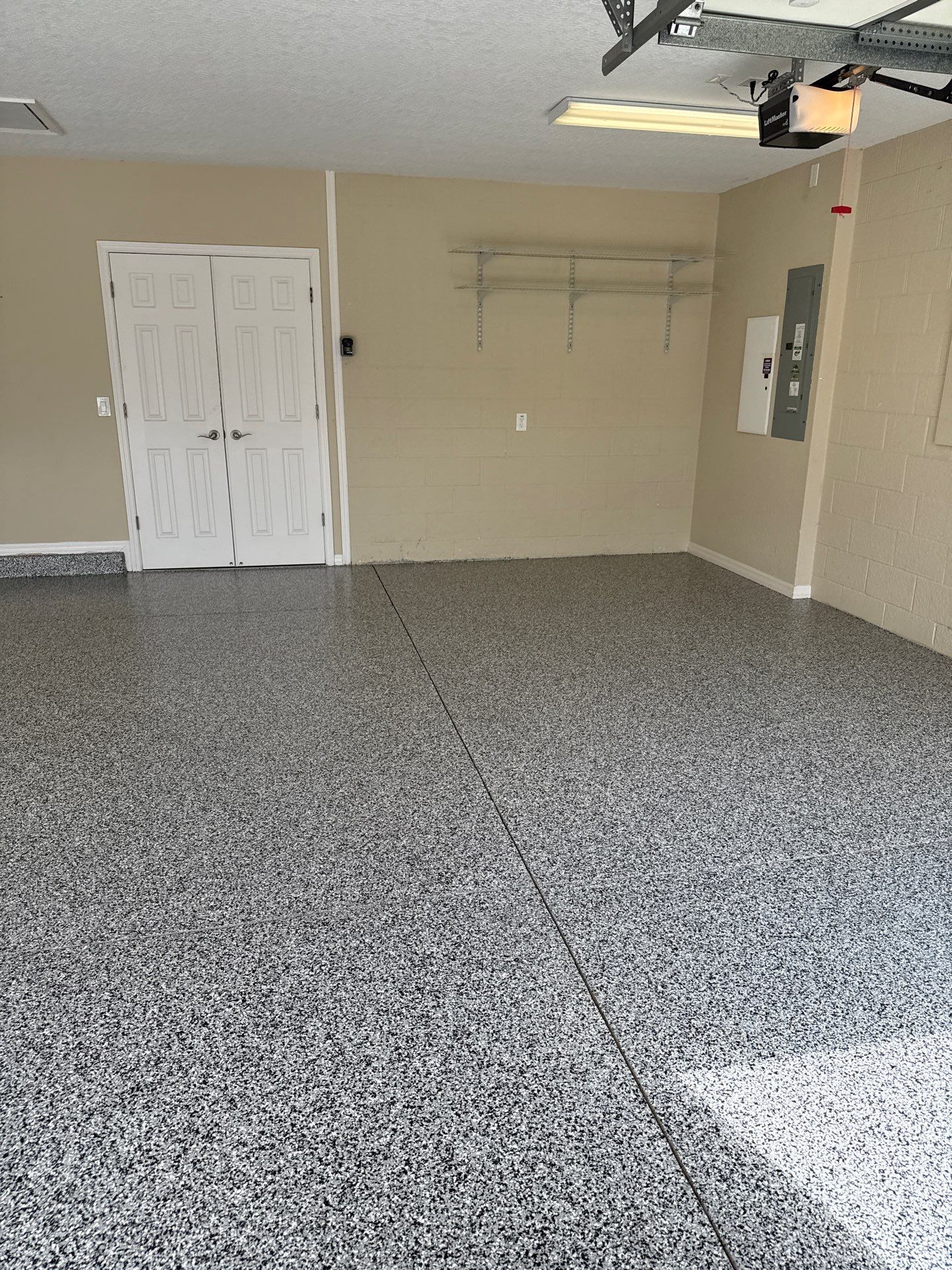 Garage in Domino by Innovative Concrete Coatings 