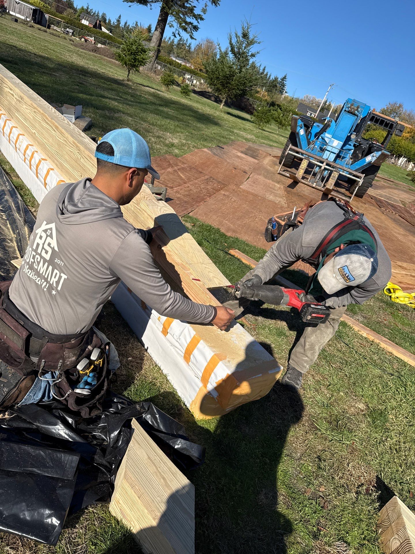 Rotten Glulam Beams Nearly Collapsed by RoofSmart