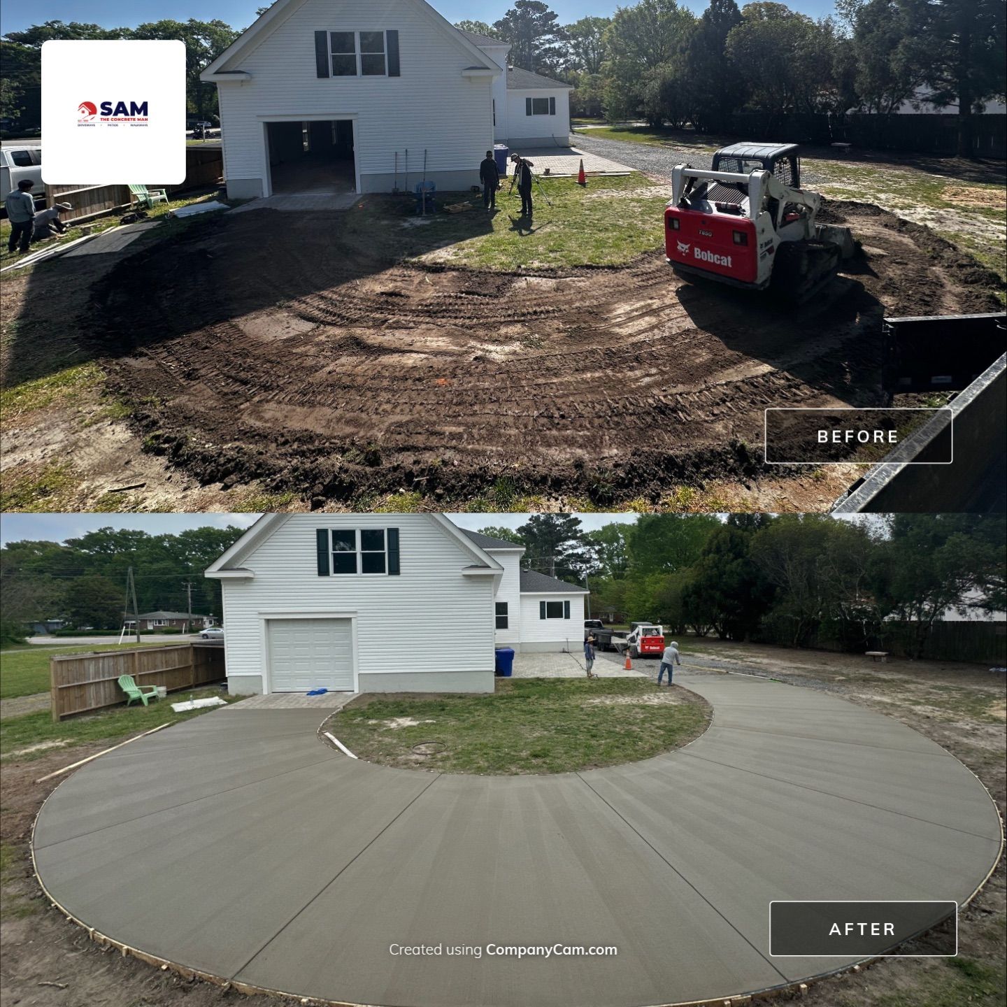 Project in Virginia Beach by Sam The Concrete Man Virginia Beach