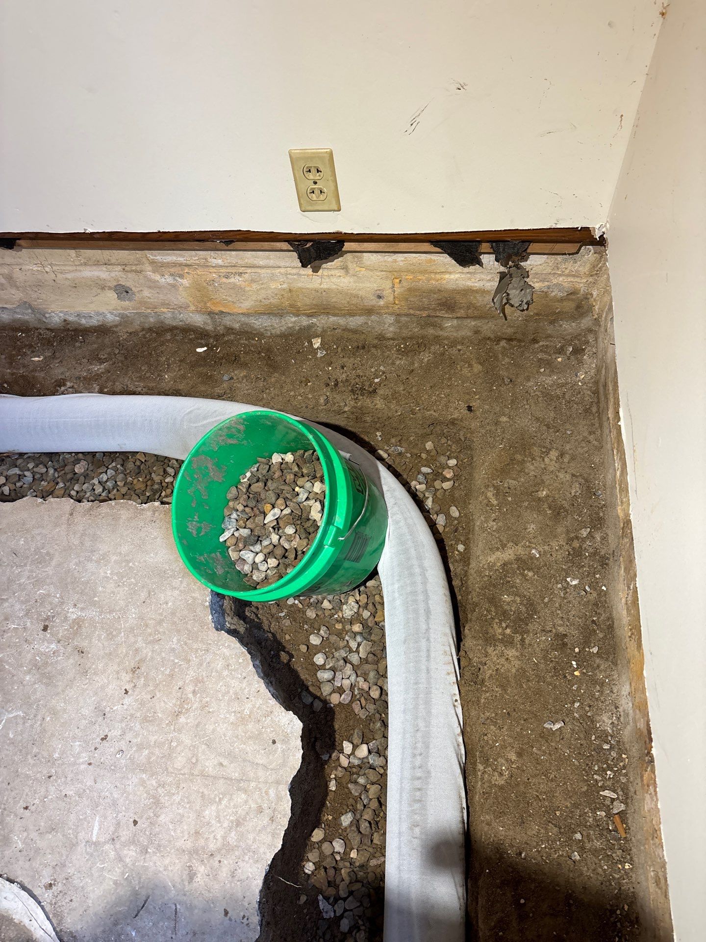 Completing the Connection for Lisa's Drain Tile System by Waterproofing Northeast
