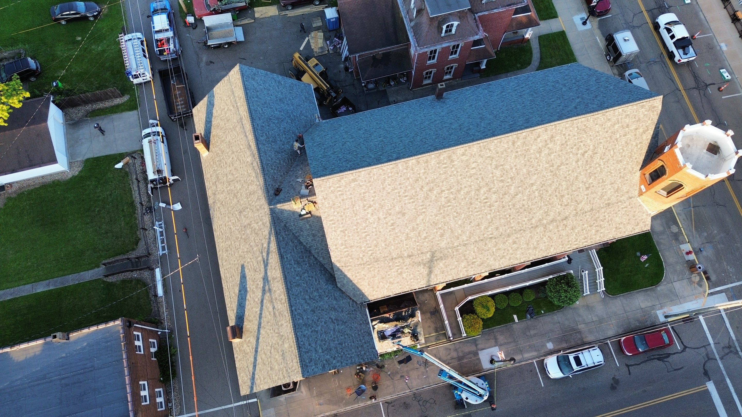 Commercial Roofing Installation using Duration Series Shingles - Estate Gray by RoofX 