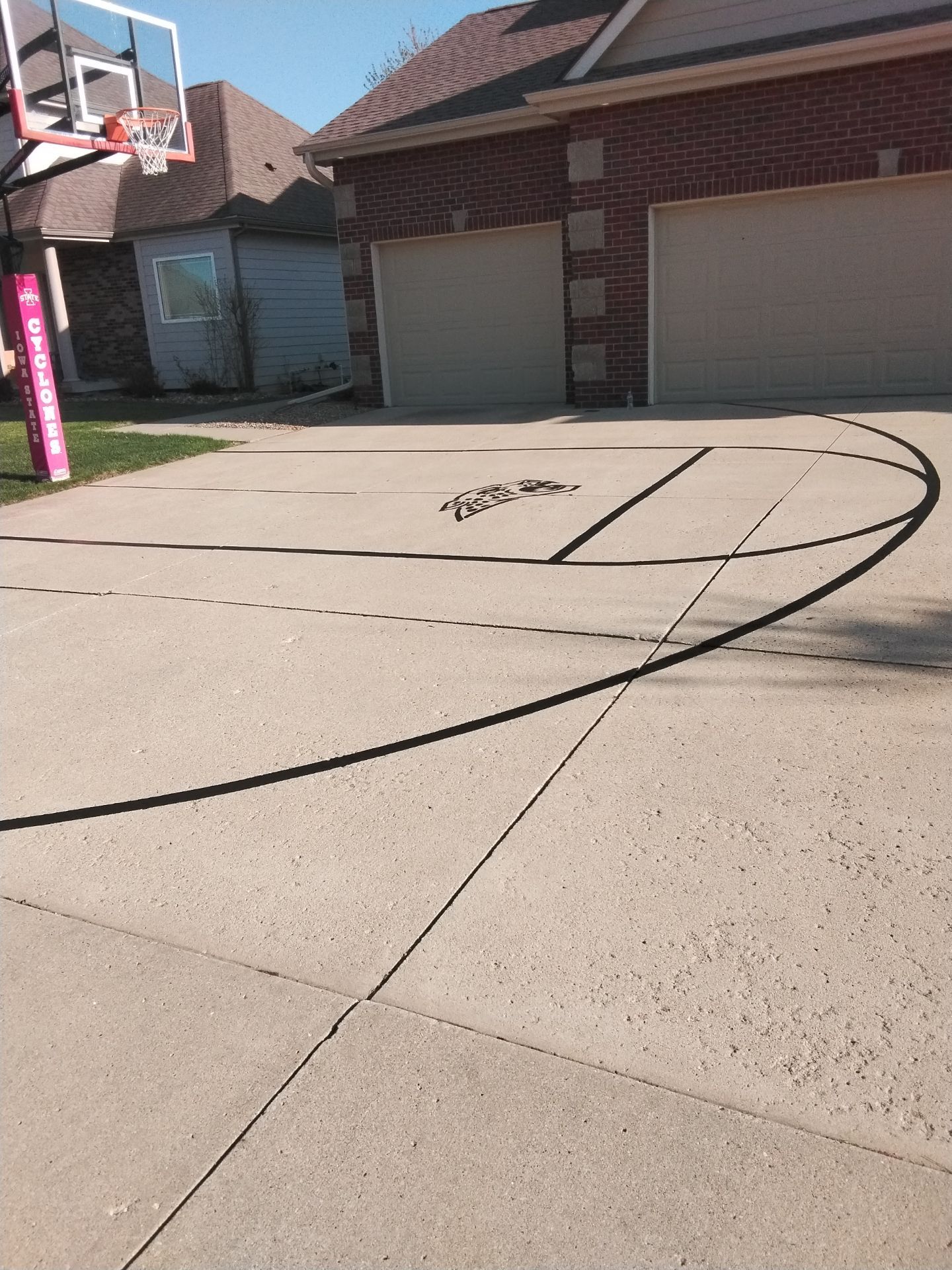Power Wash, Touch Up Paint & seal concrete basketball court  by Midwest Paint LLC