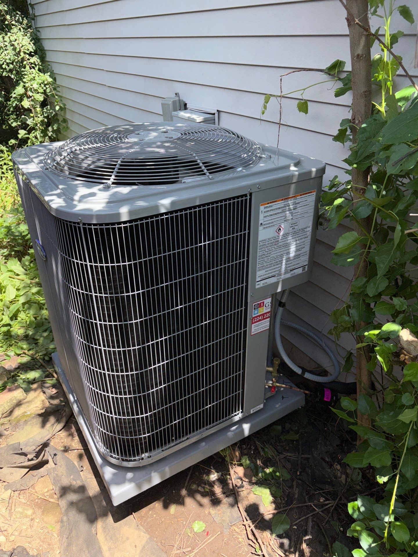 Carrier Comfort 15 Air Conditioner Installation – Harvard, IL by GSHA Services LTD