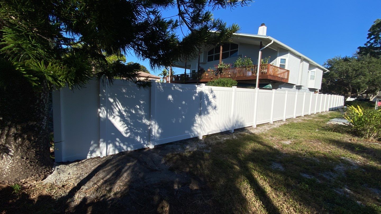 Bradenton, FL 6ft. Tall White Vinyl Privacy Fence by Asap fence and gates, LLC