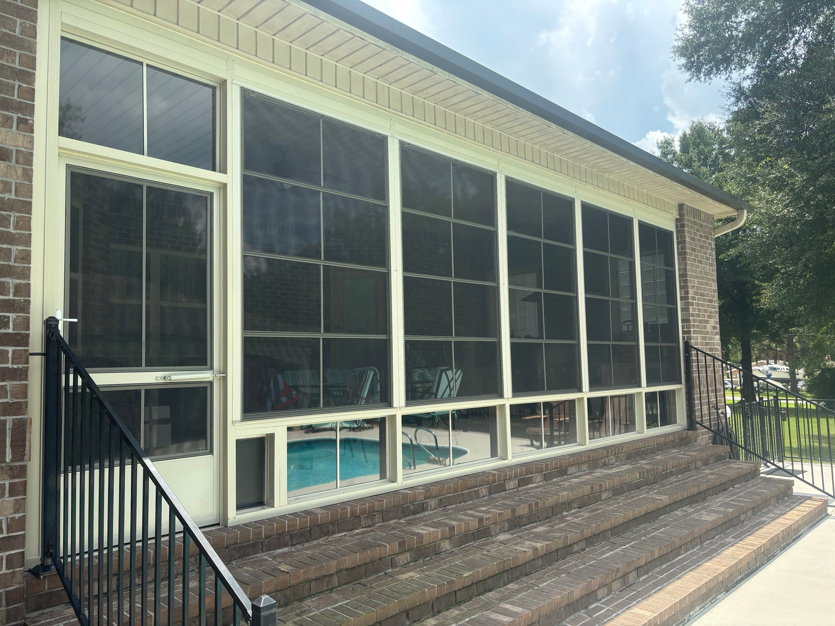 Poolside Screen Under by Titan Sunrooms