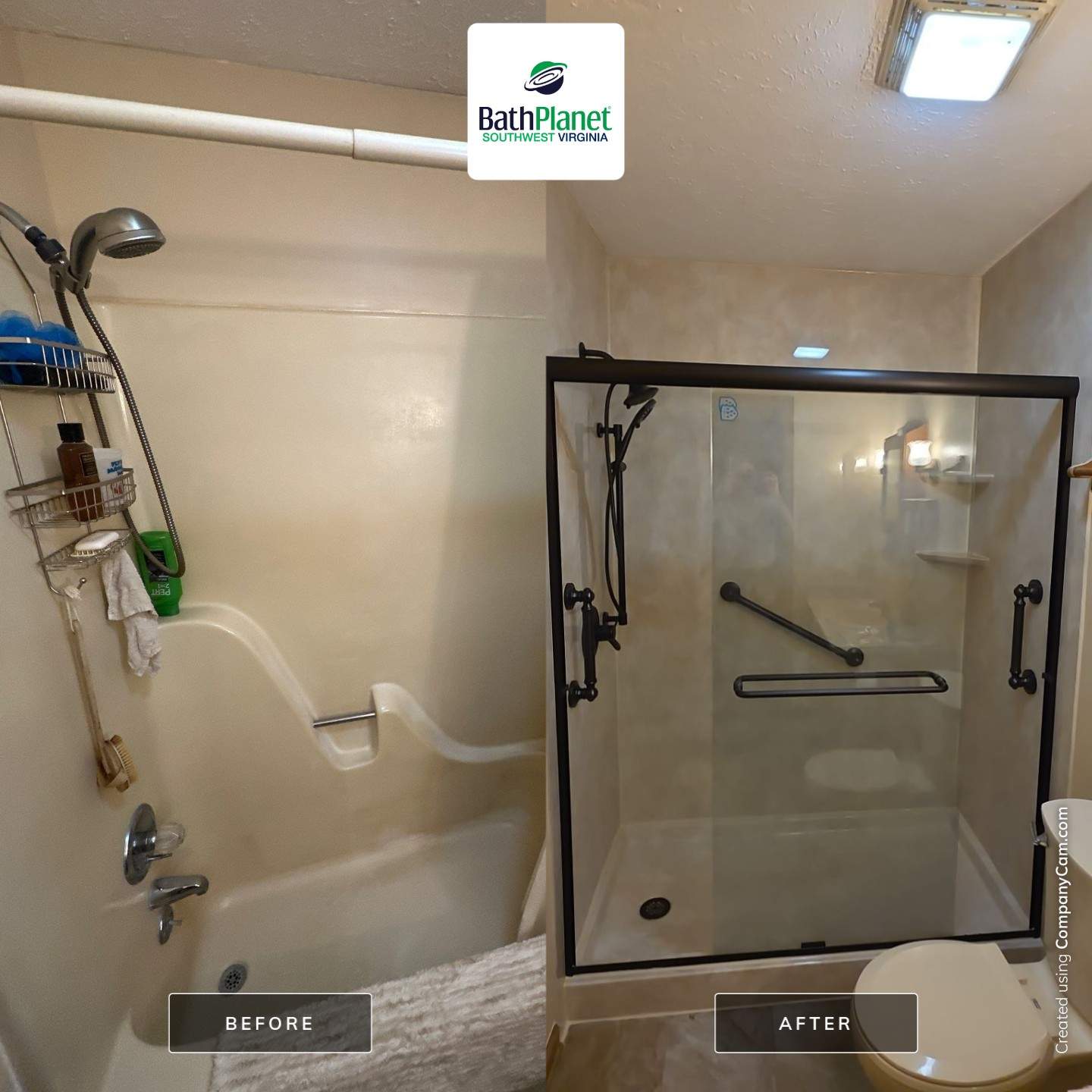 Tub to Shower by BathPlanet SW Virginia