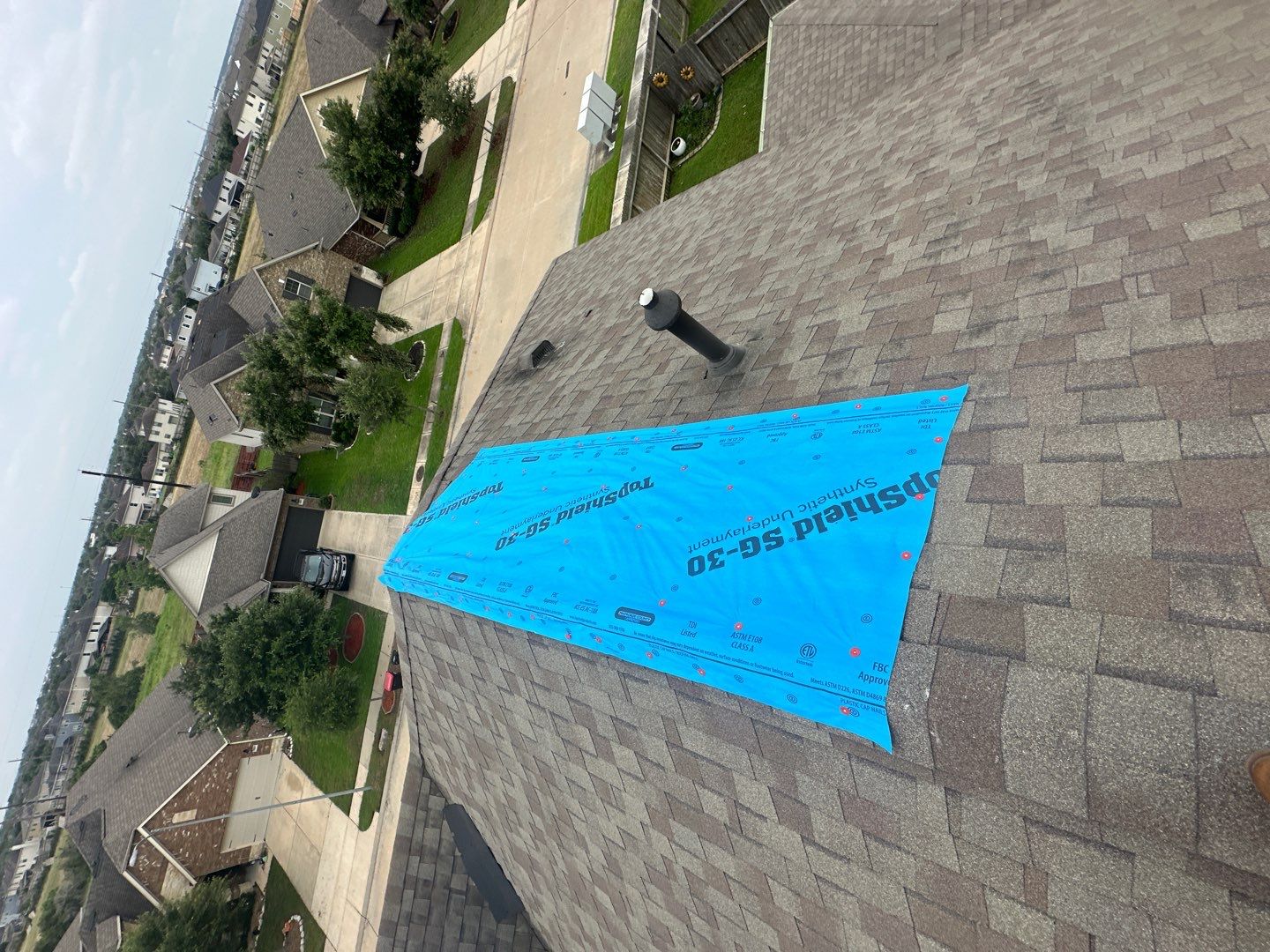 Residential Roofing Repair using Owen's Corning Duration (Lifetime) Shingles by Roof Repair Company