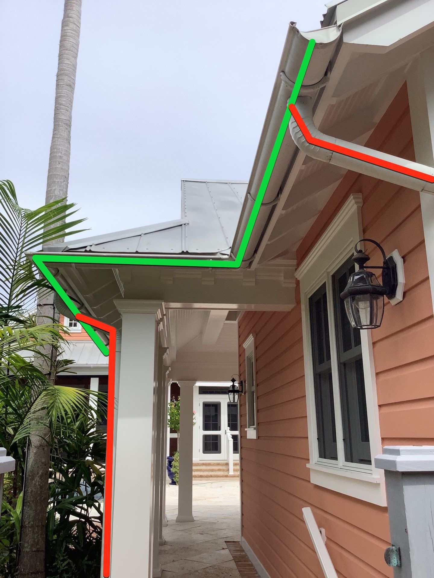 Half-Round Gutters Installation in Boca Grande FL by Gutter Professors