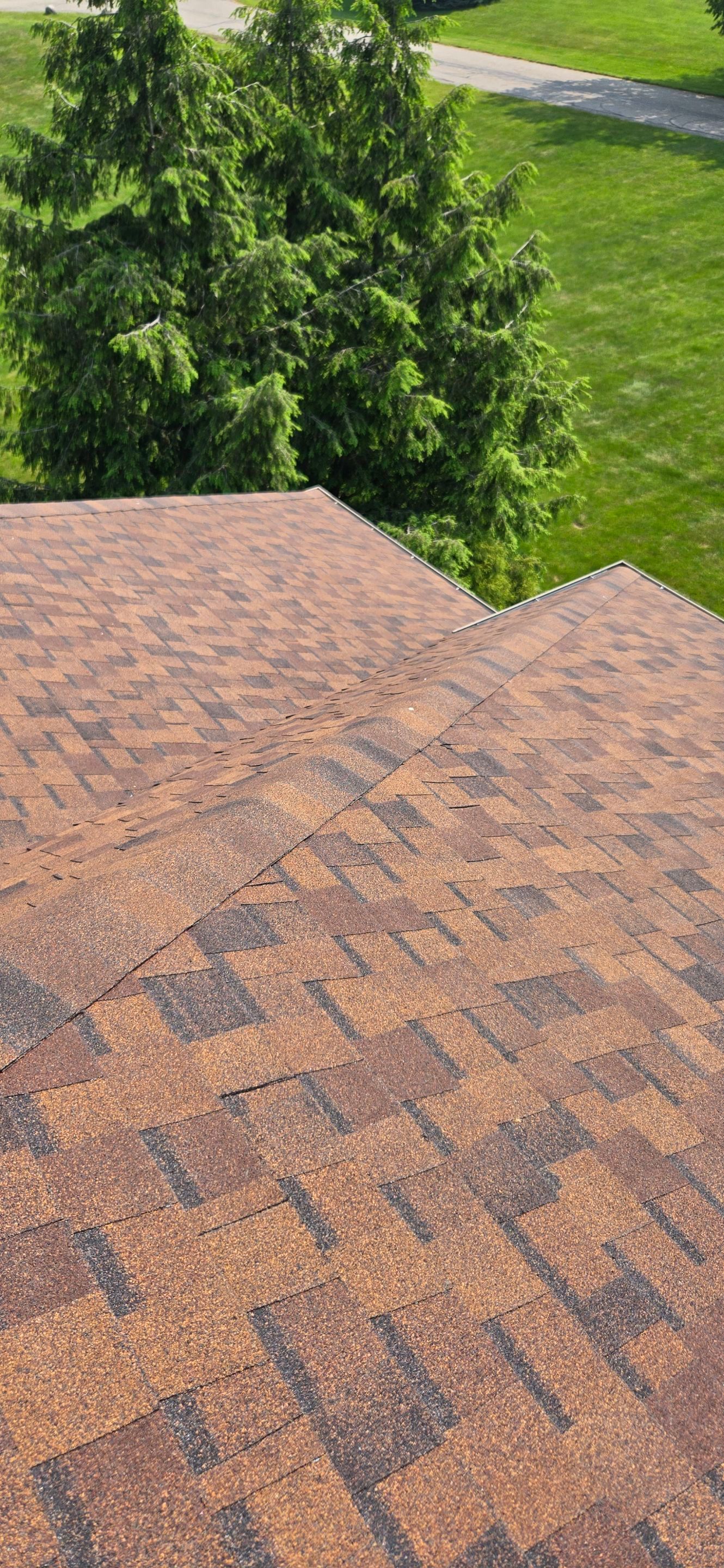 Rob S: Atlas Pinnacle, Color, Burnt Hickory, Drip Edge, Color, Royal Brown by Eagle Eye Roofing