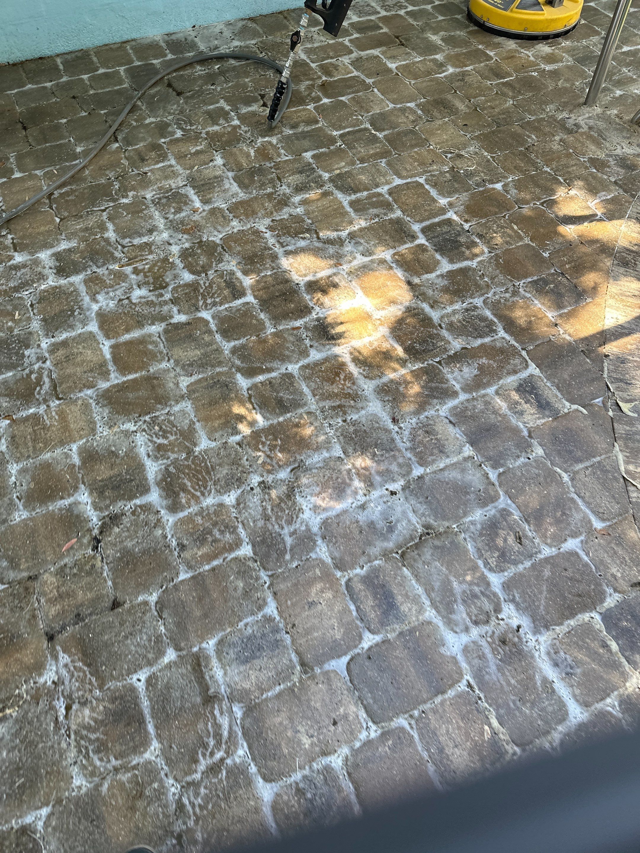Paver Pool Deck Cleaning in Fair Oaks, Bradenton, FL | Sunshine AquaWash by Sunshine AquaWash